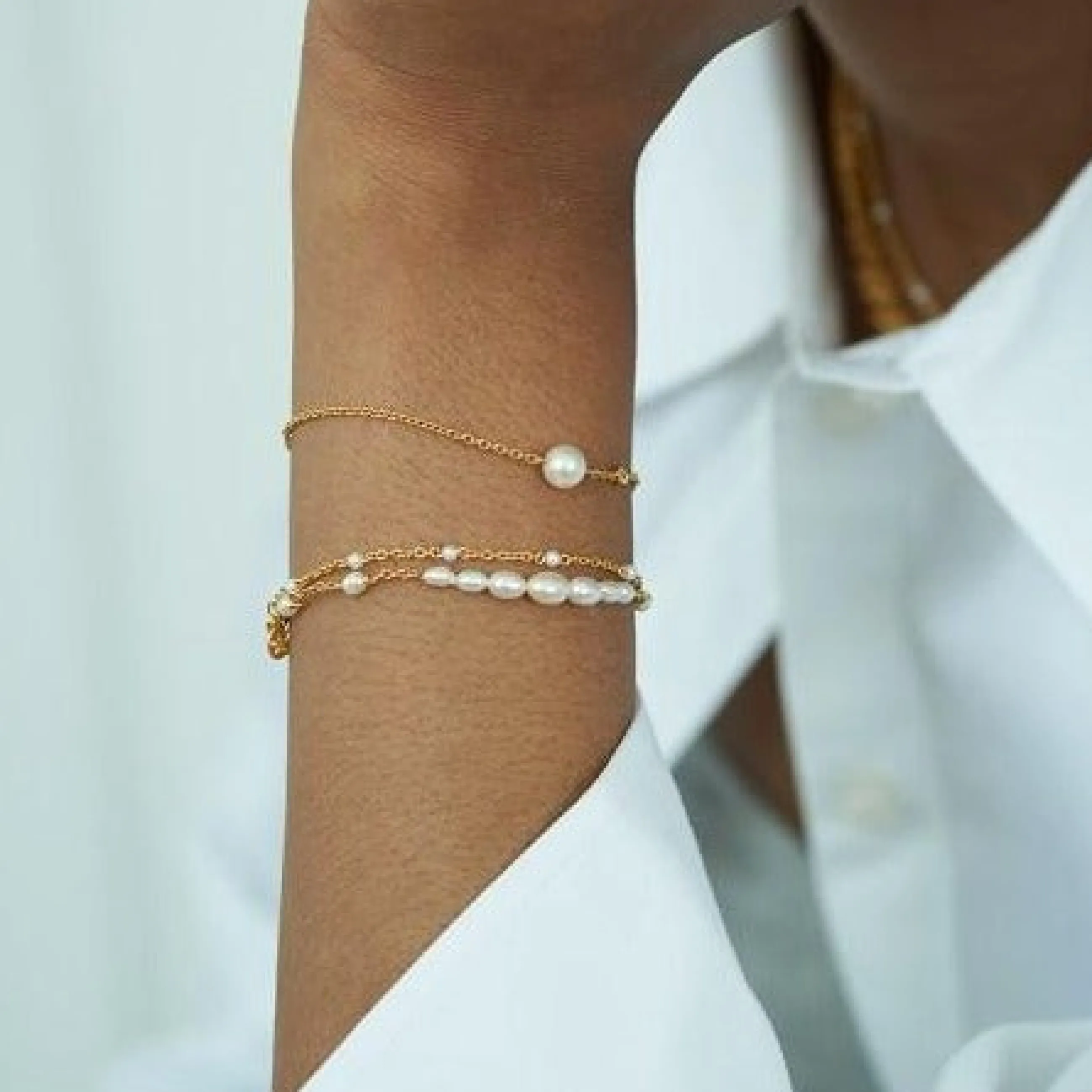 byBiehl® Danmark Aura armbånd 14K forgyldt sølv Cheap