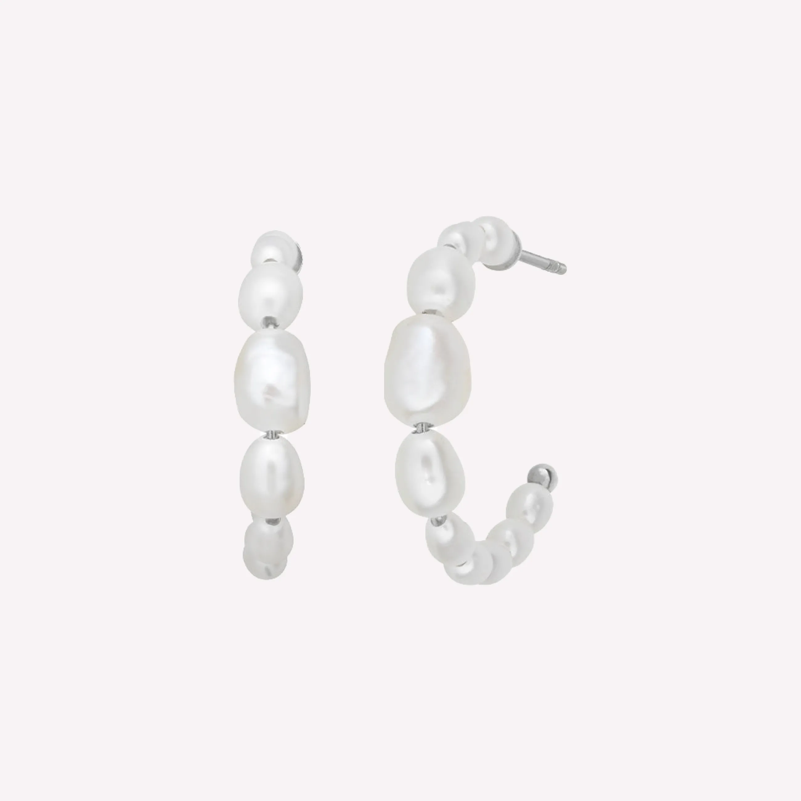 byBiehl® Danmark Aura Pearl Hoop Sterling sølv Cheap