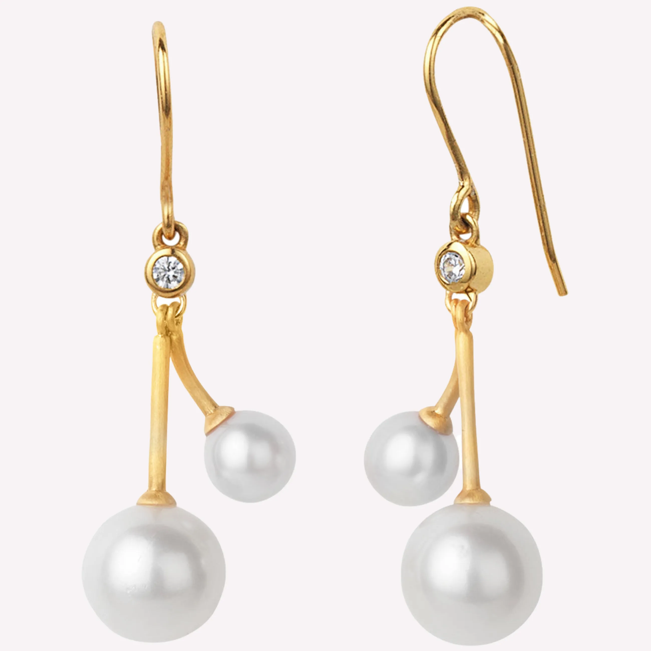 byBiehl® Danmark Coco Cherry øreringe 14K forgyldt sølv Clearance