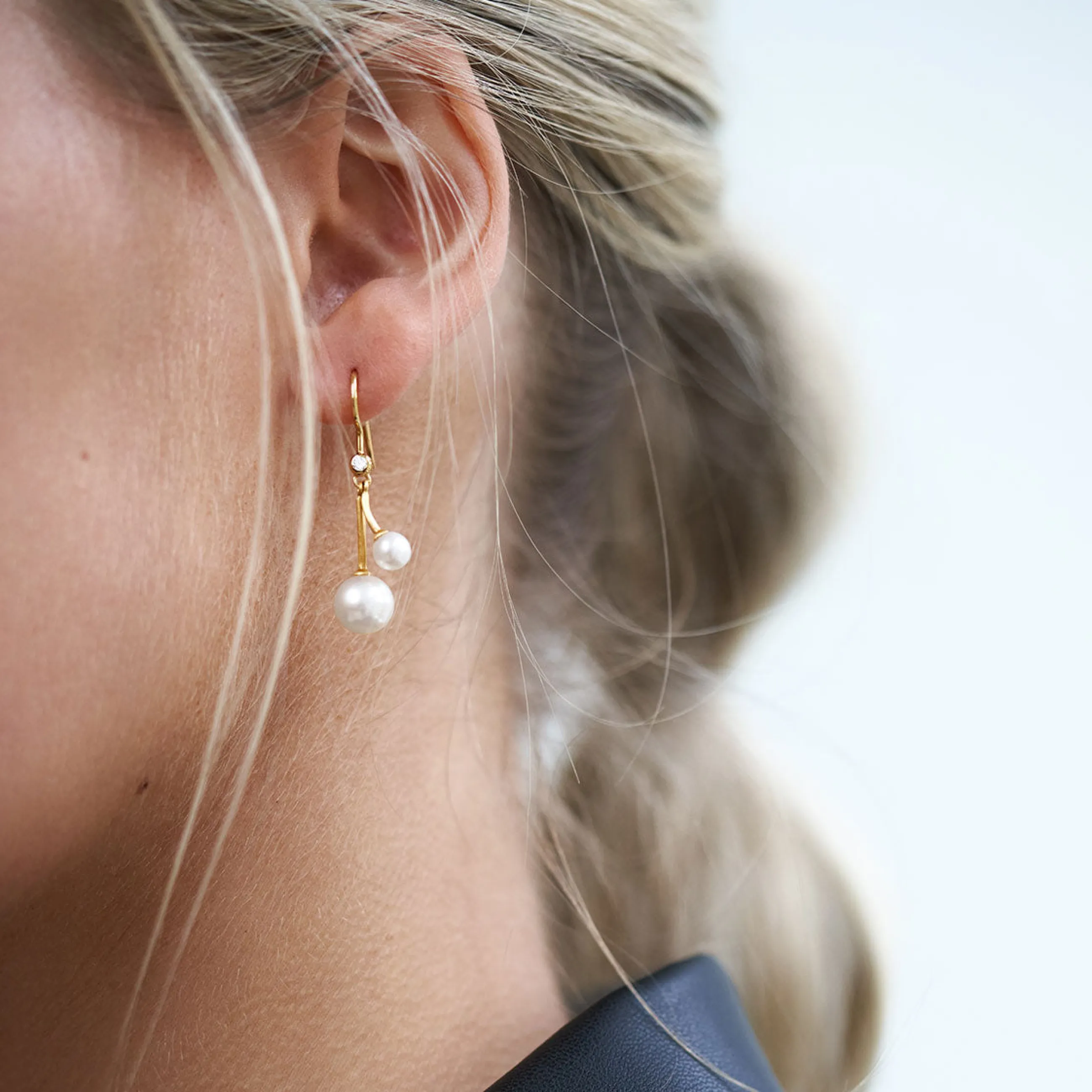 byBiehl® Danmark Coco Cherry øreringe 14K forgyldt sølv Clearance