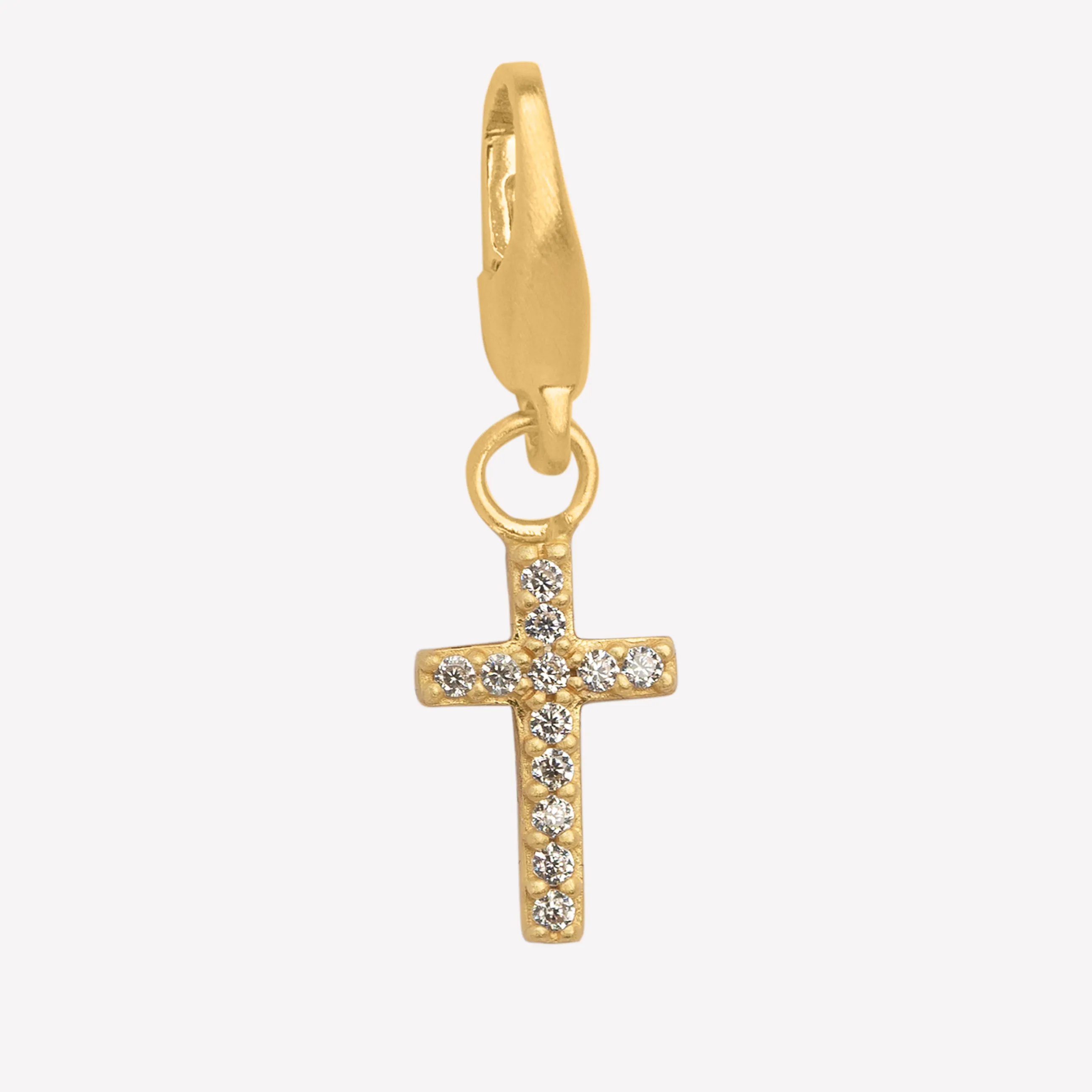byBiehl® Danmark Cross Charm 14k guldbelagt Sale