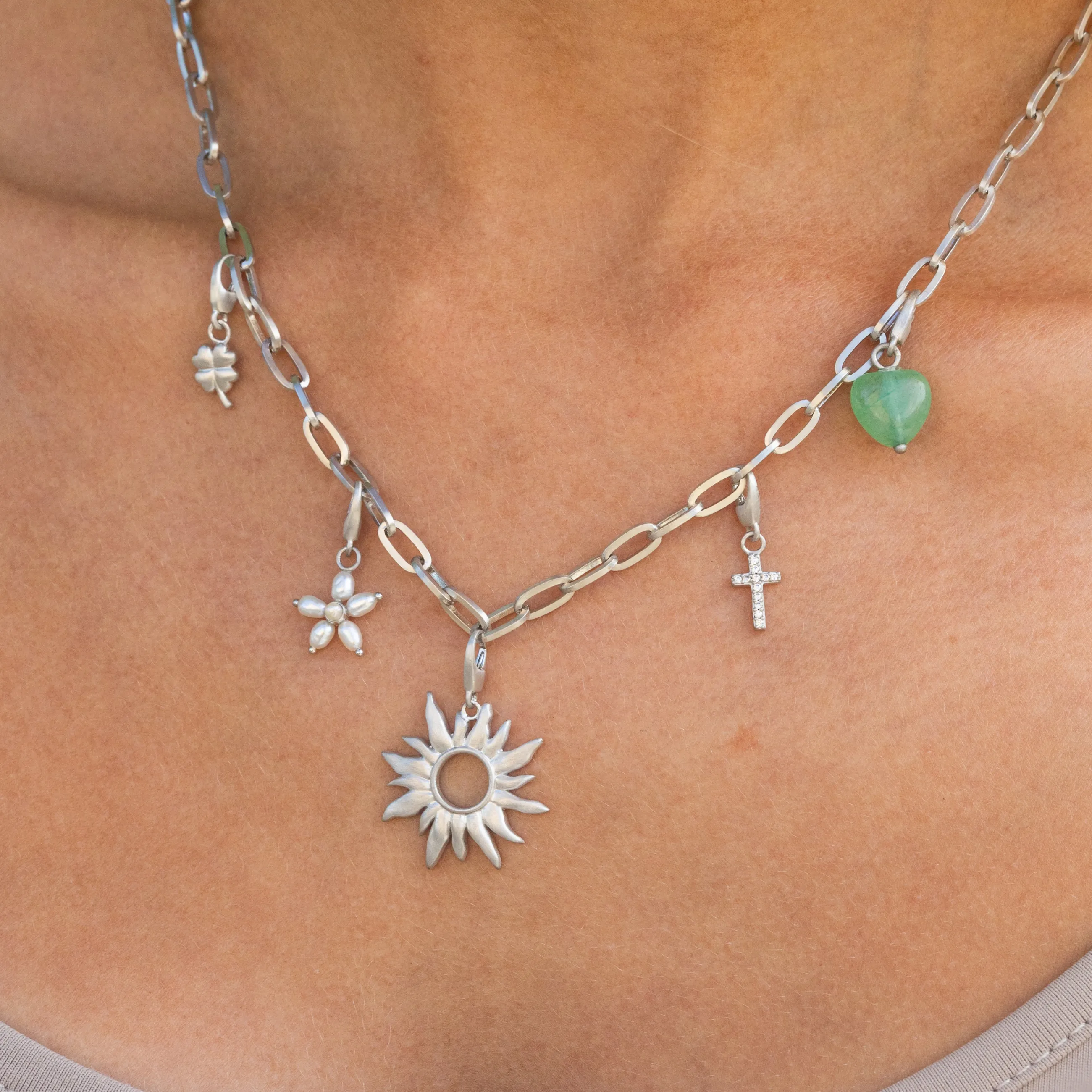 byBiehl® Danmark Cross Charm Sterling sølv Store