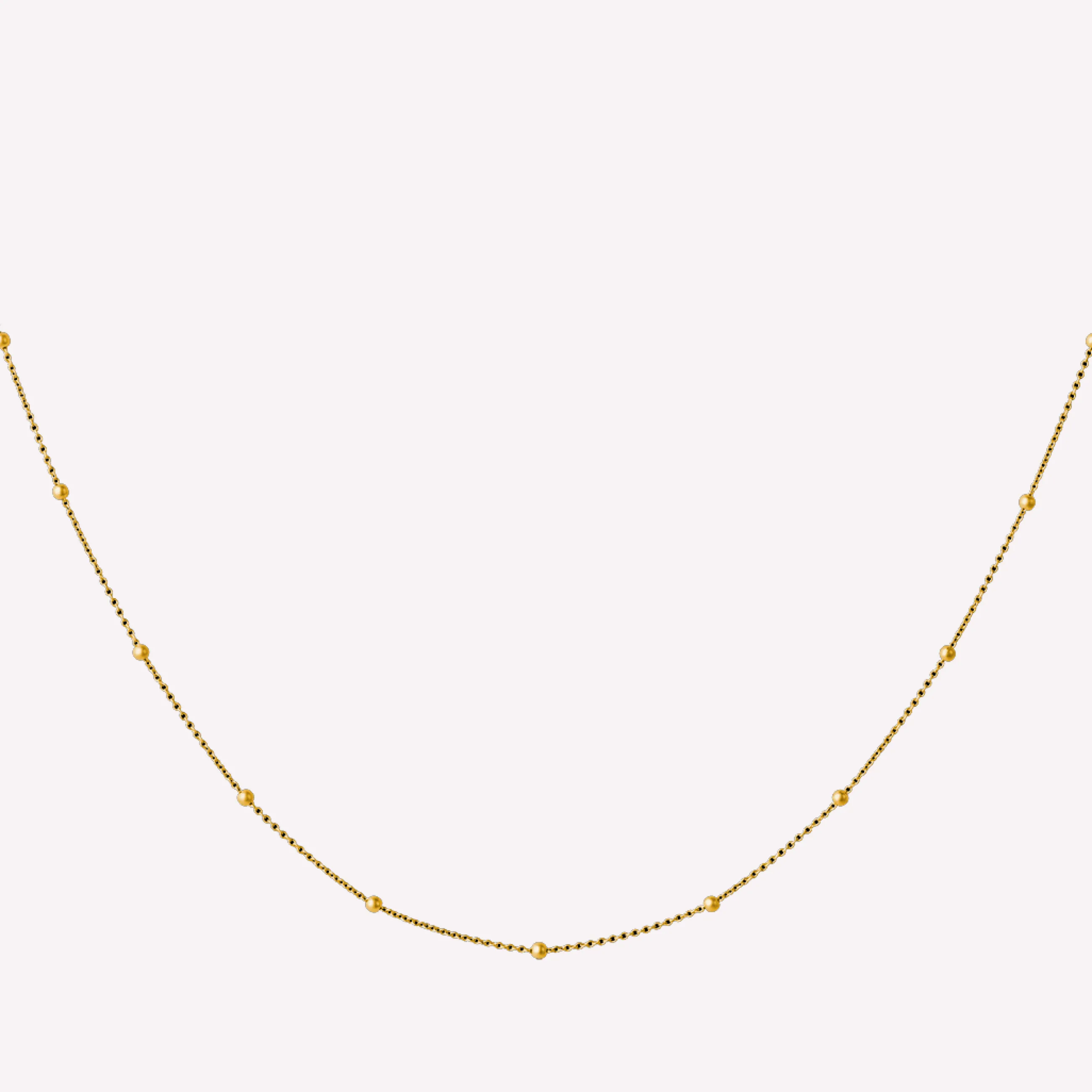 byBiehl® Danmark Dot halskæde 14K forgyldt sølv Clearance