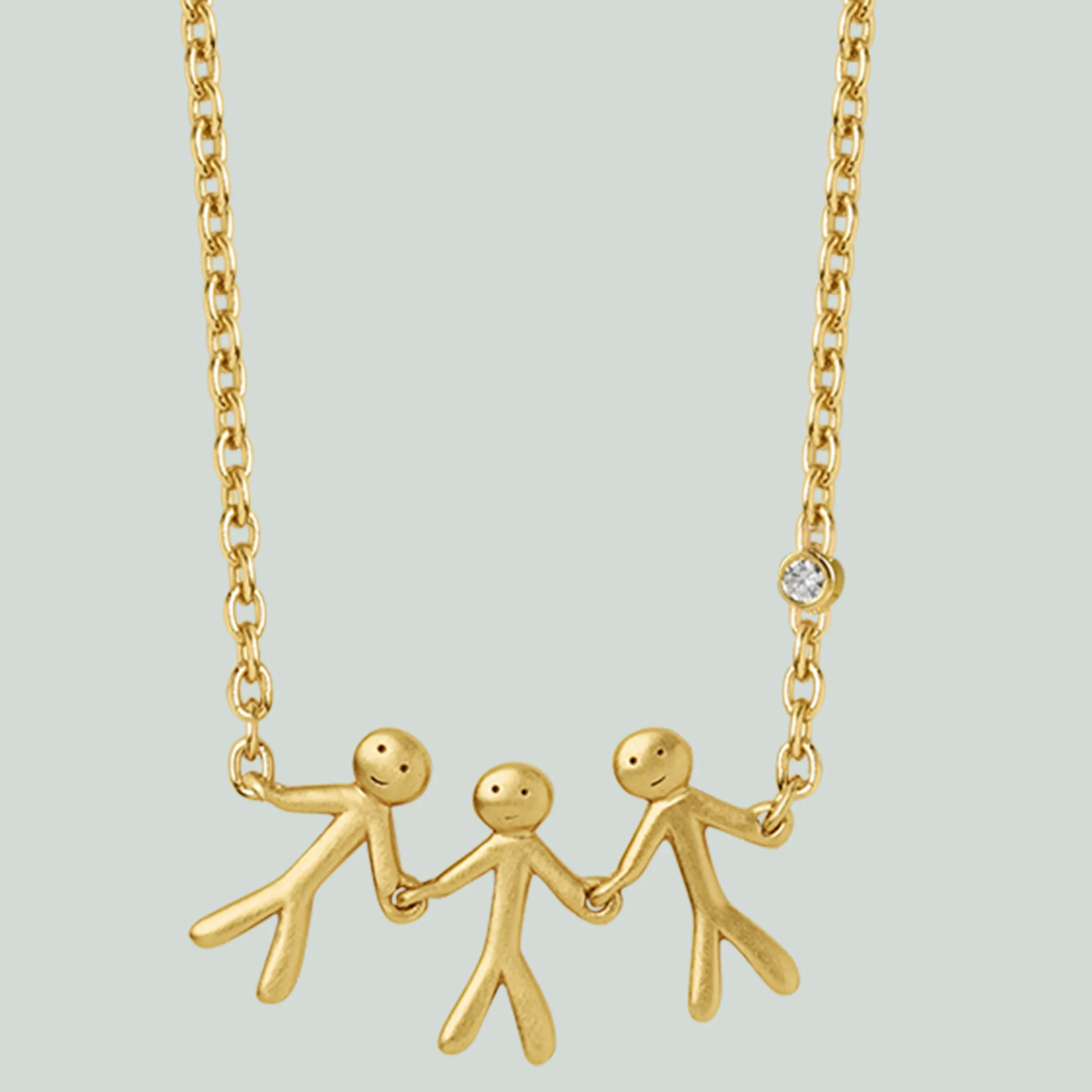 byBiehl® Danmark Fine Together 3 Halskæde 14K guld Clearance