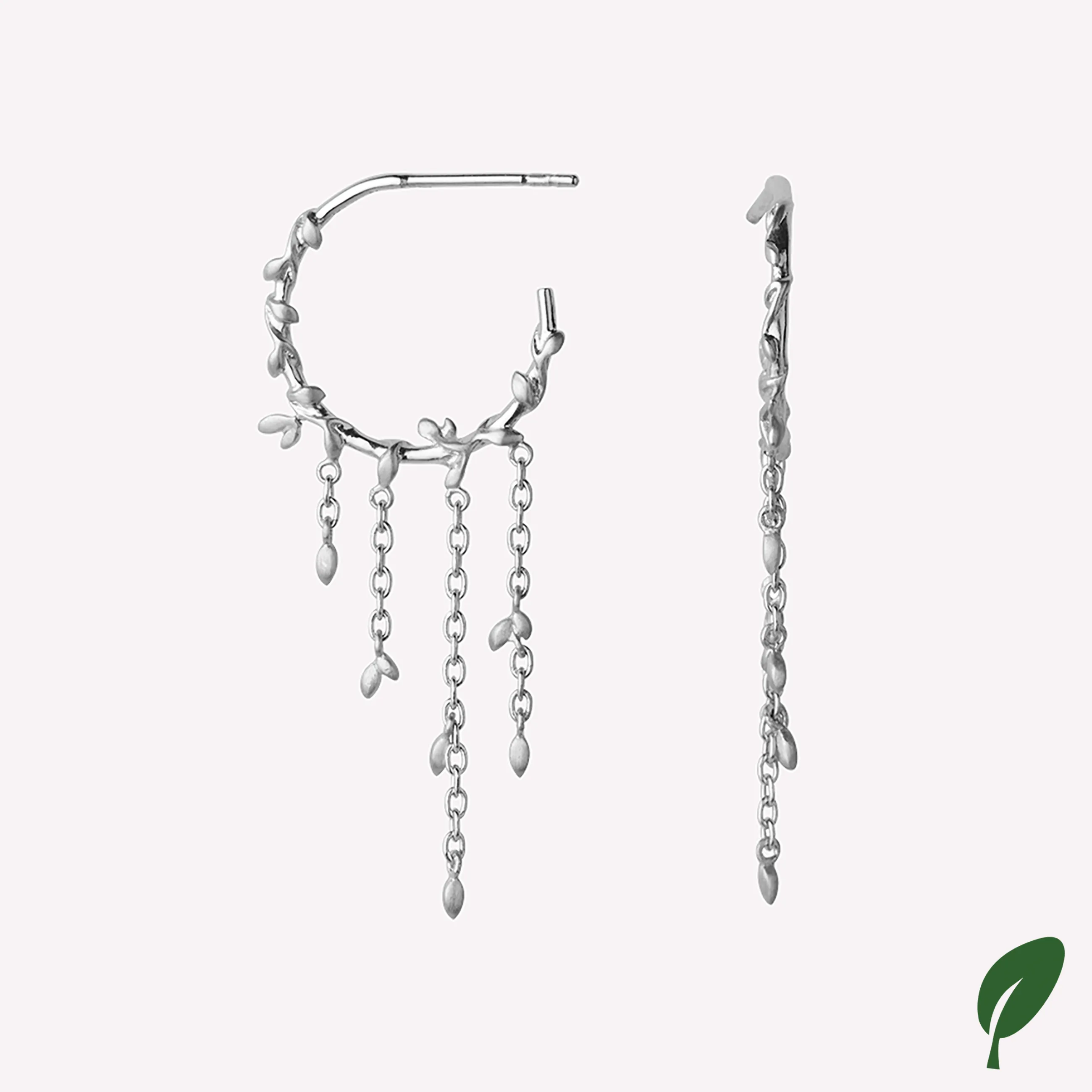 byBiehl® Danmark Jungle Ivy Hoops Sterling sølv Cheap