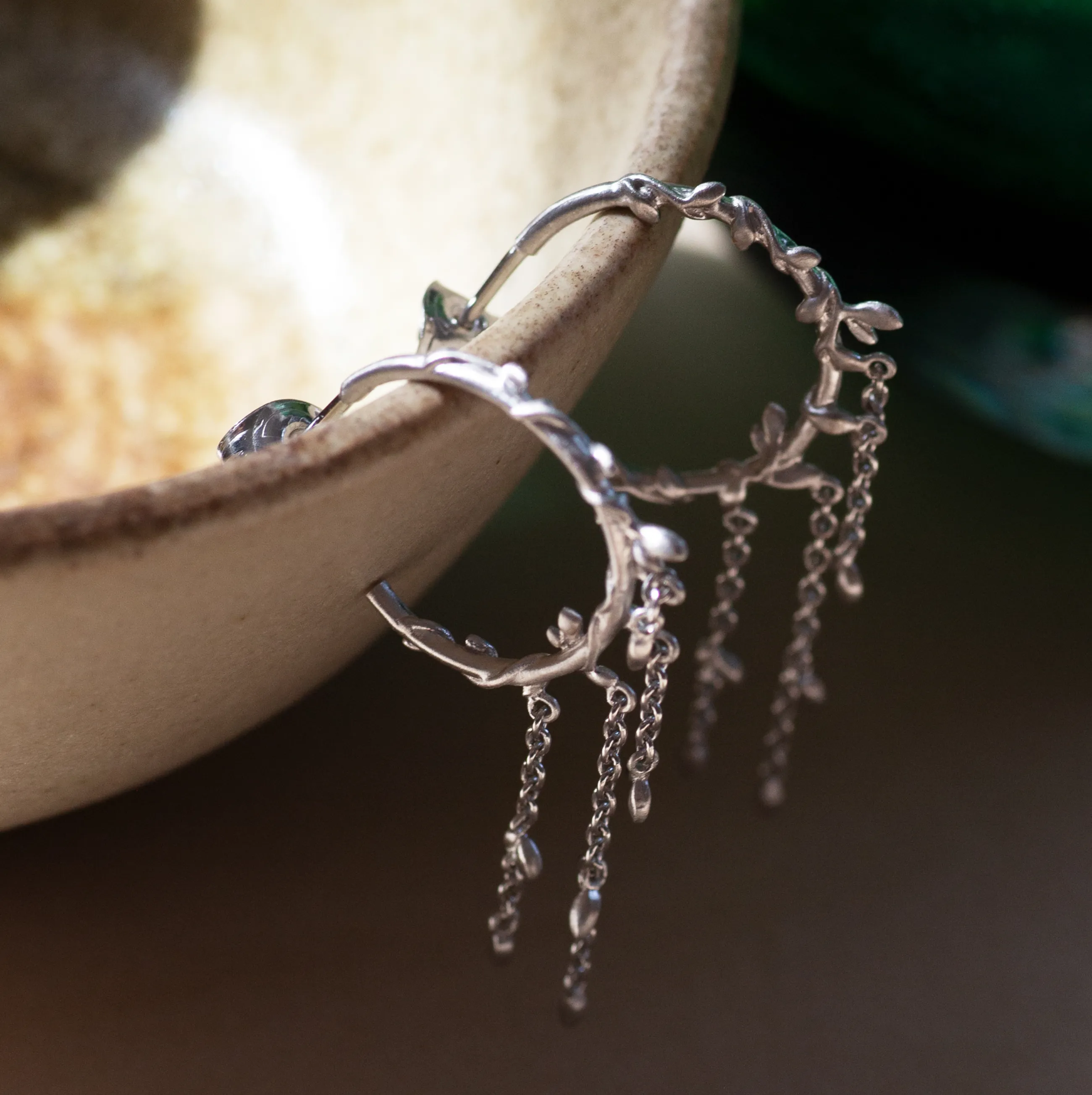 byBiehl® Danmark Jungle Ivy Hoops Sterling sølv Cheap