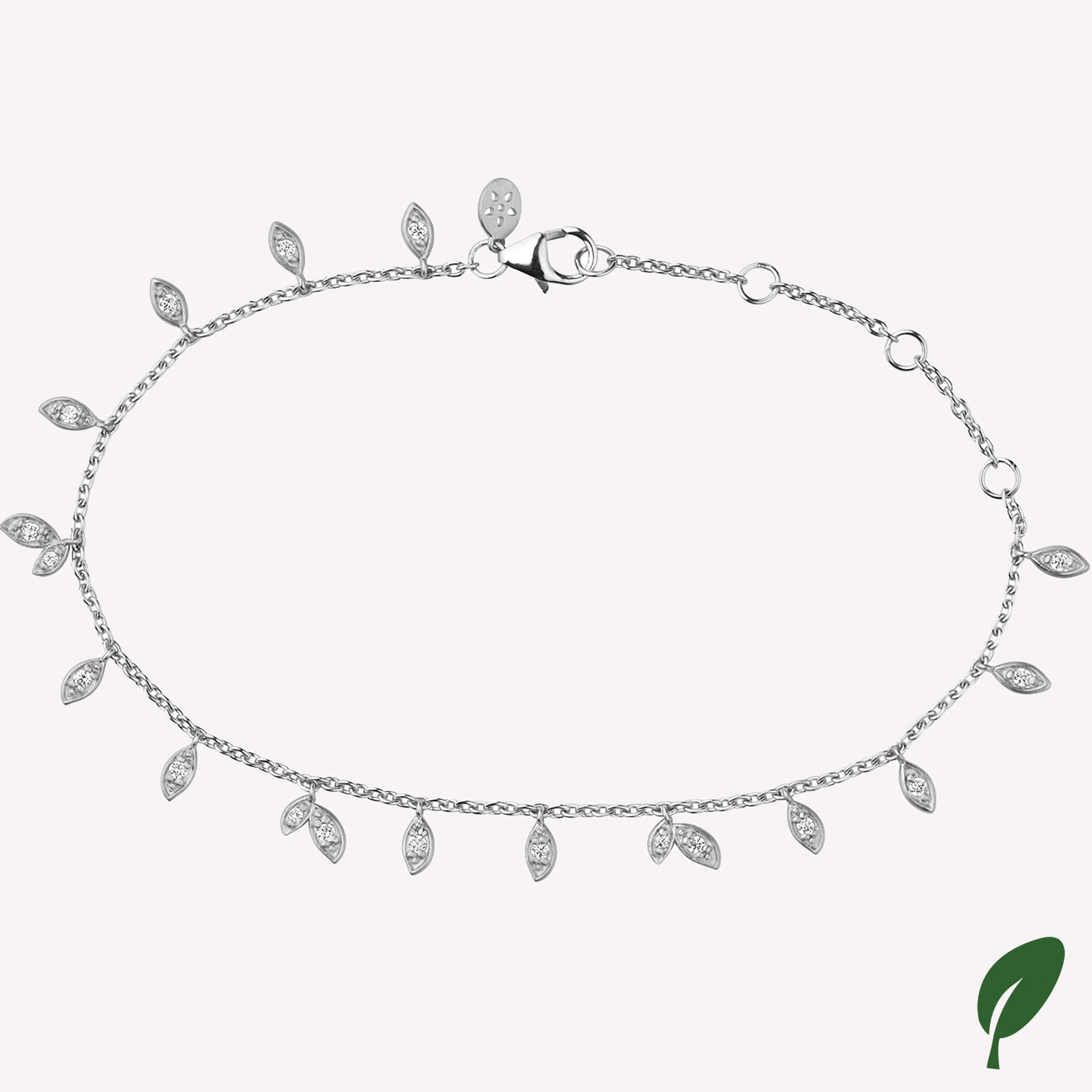 byBiehl® Danmark Jungle Vine Sparkle armbånd Sterling sølv / Zirkonia New