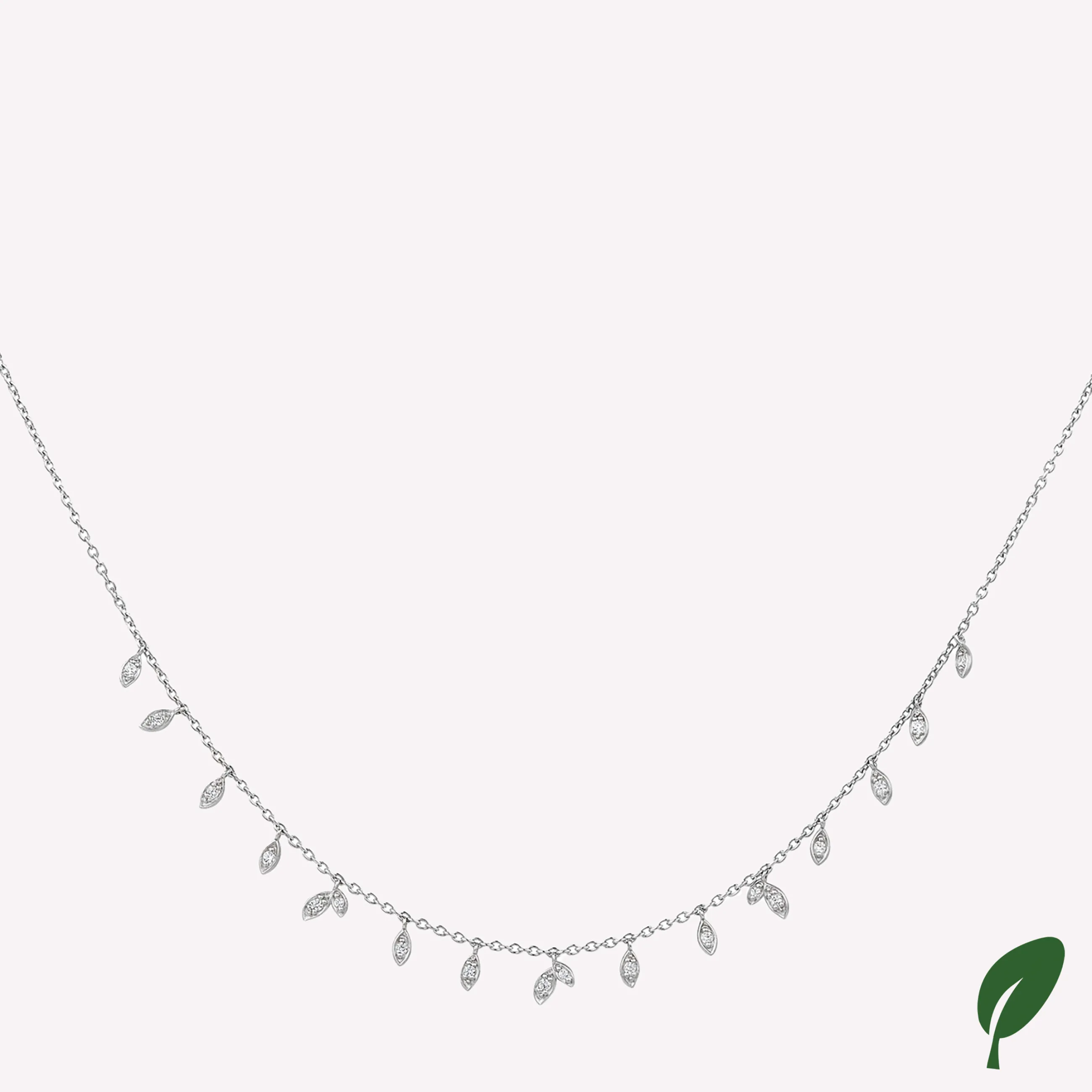 byBiehl® Danmark Jungle Vine Sparkle halskæde Sterling sølv / Zirkonia Shop