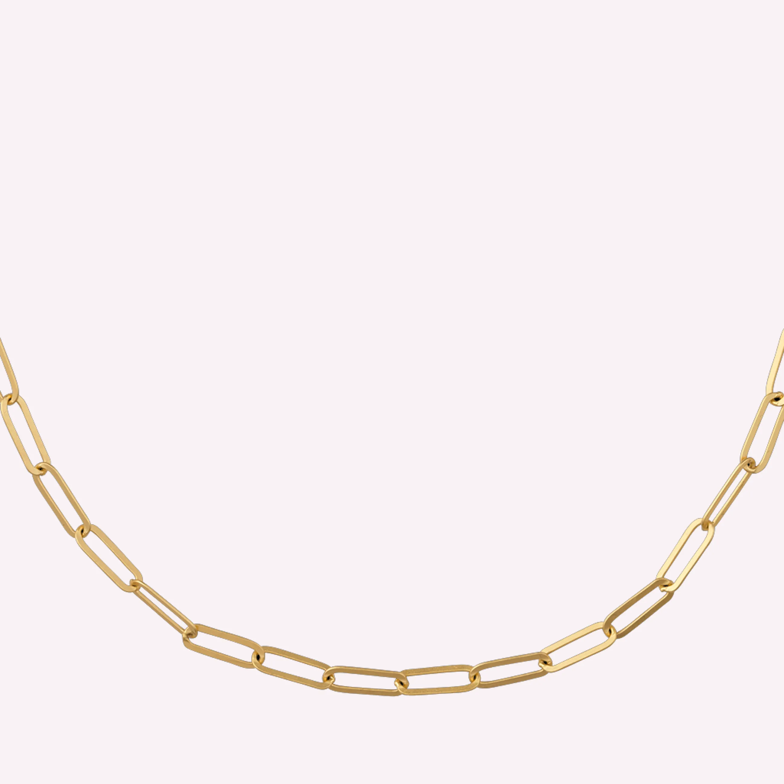 byBiehl® Danmark Link halskæde 14K forgyldt sølv Hot