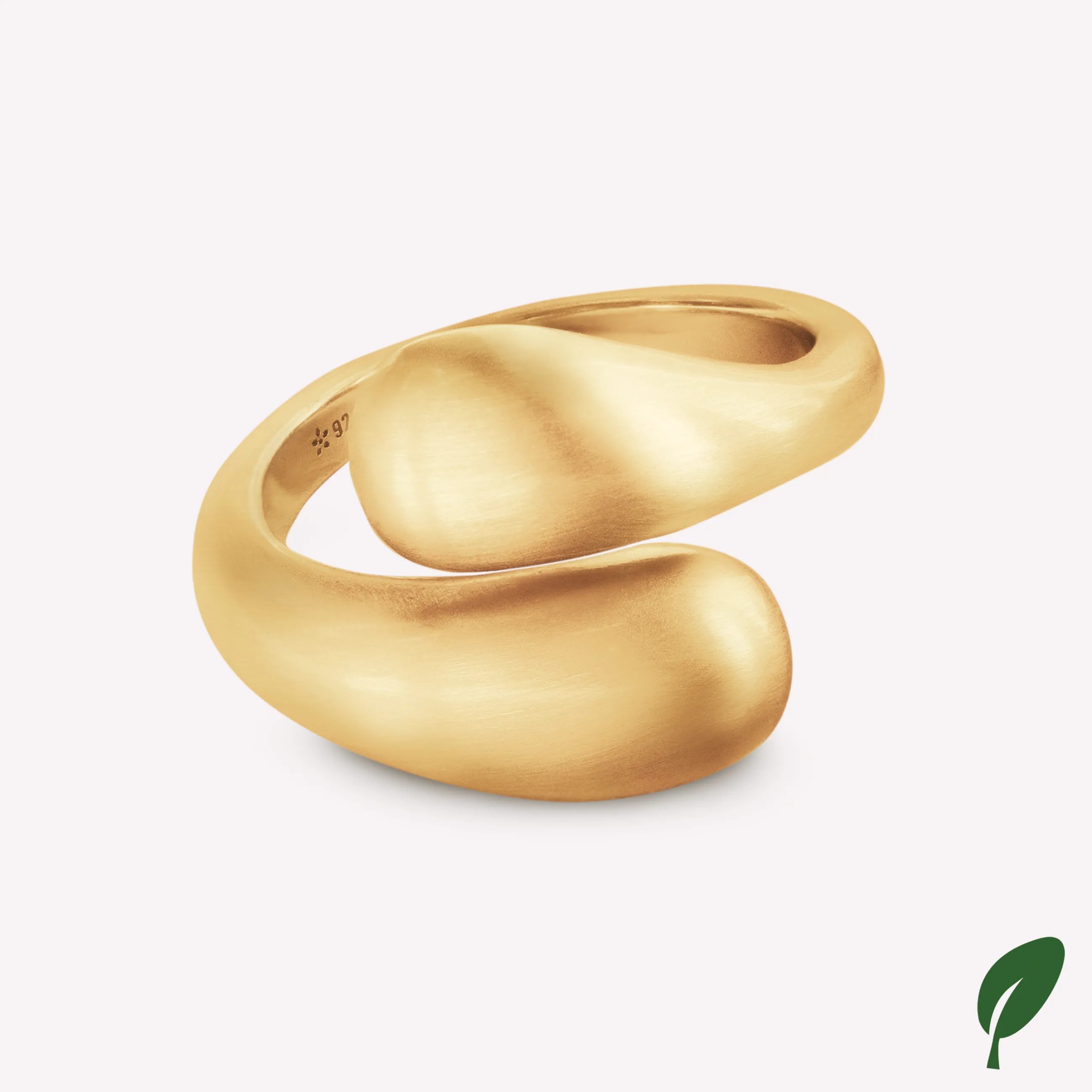 byBiehl® Danmark Ocean Flow Duo ring 14K forgyldt sølv Best Sale