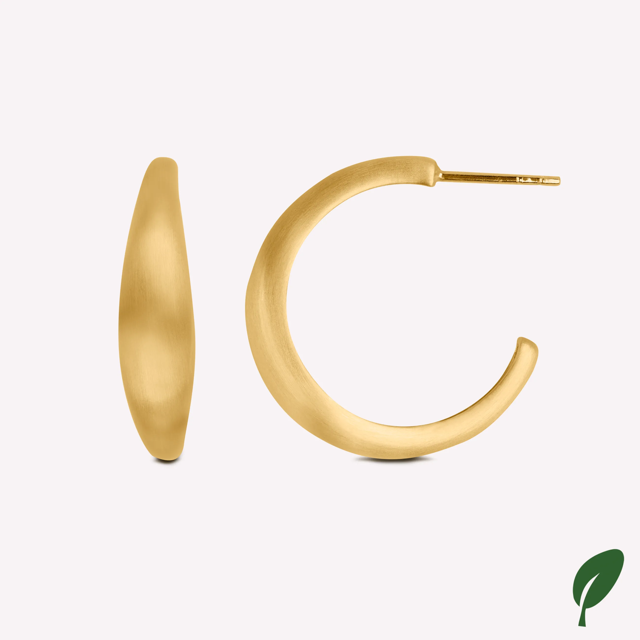 byBiehl® Danmark Ocean Flow Hoops Large 14K forgyldt sølv Online