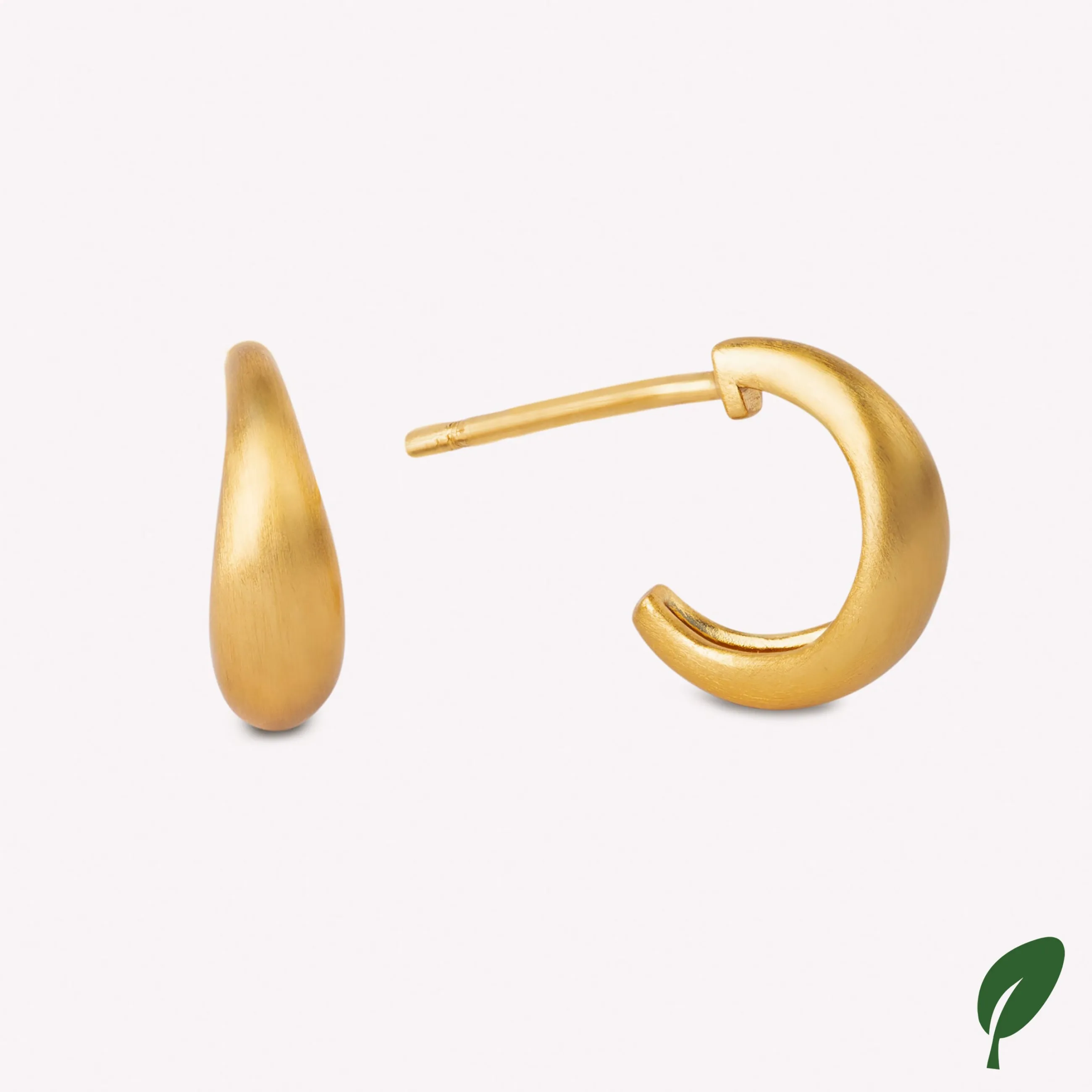 byBiehl® Danmark Ocean Flow Hoops Small 14K forgyldt sølv New