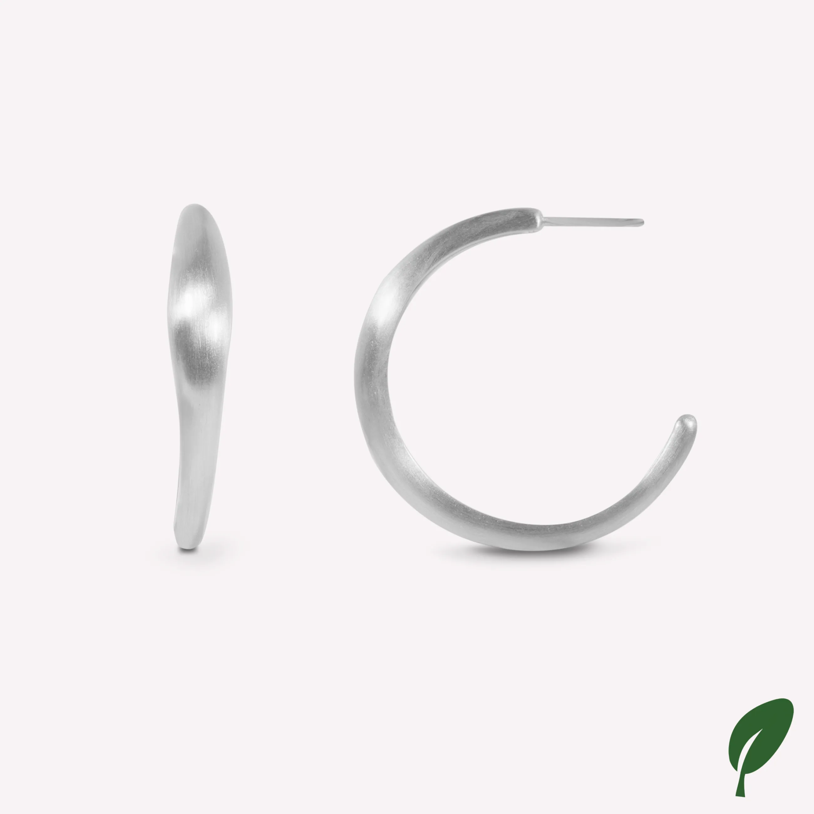 byBiehl® Danmark Ocean Flow Hoops XL Sterling sølv Clearance