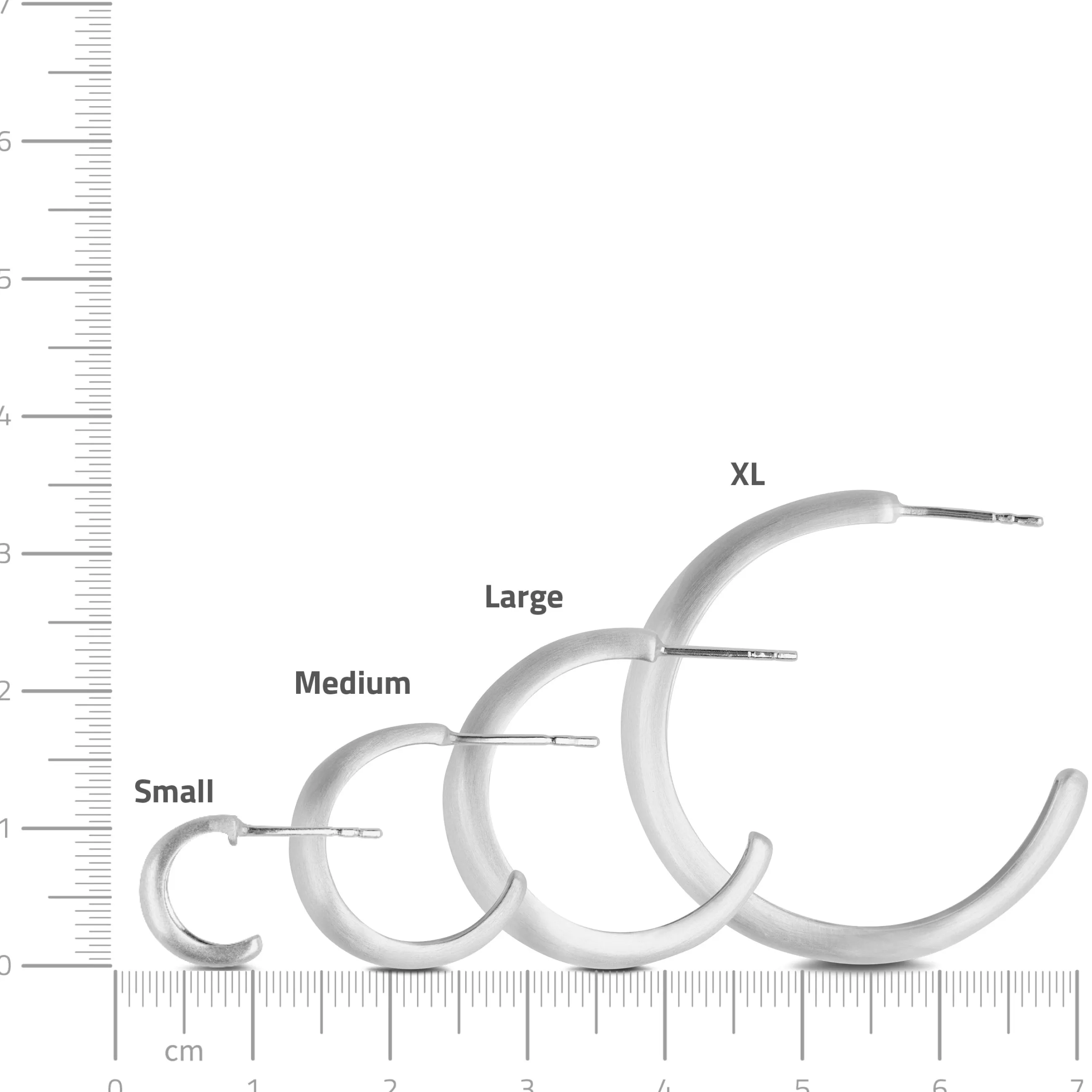 byBiehl® Danmark Ocean Flow Hoops XL Sterling sølv Clearance