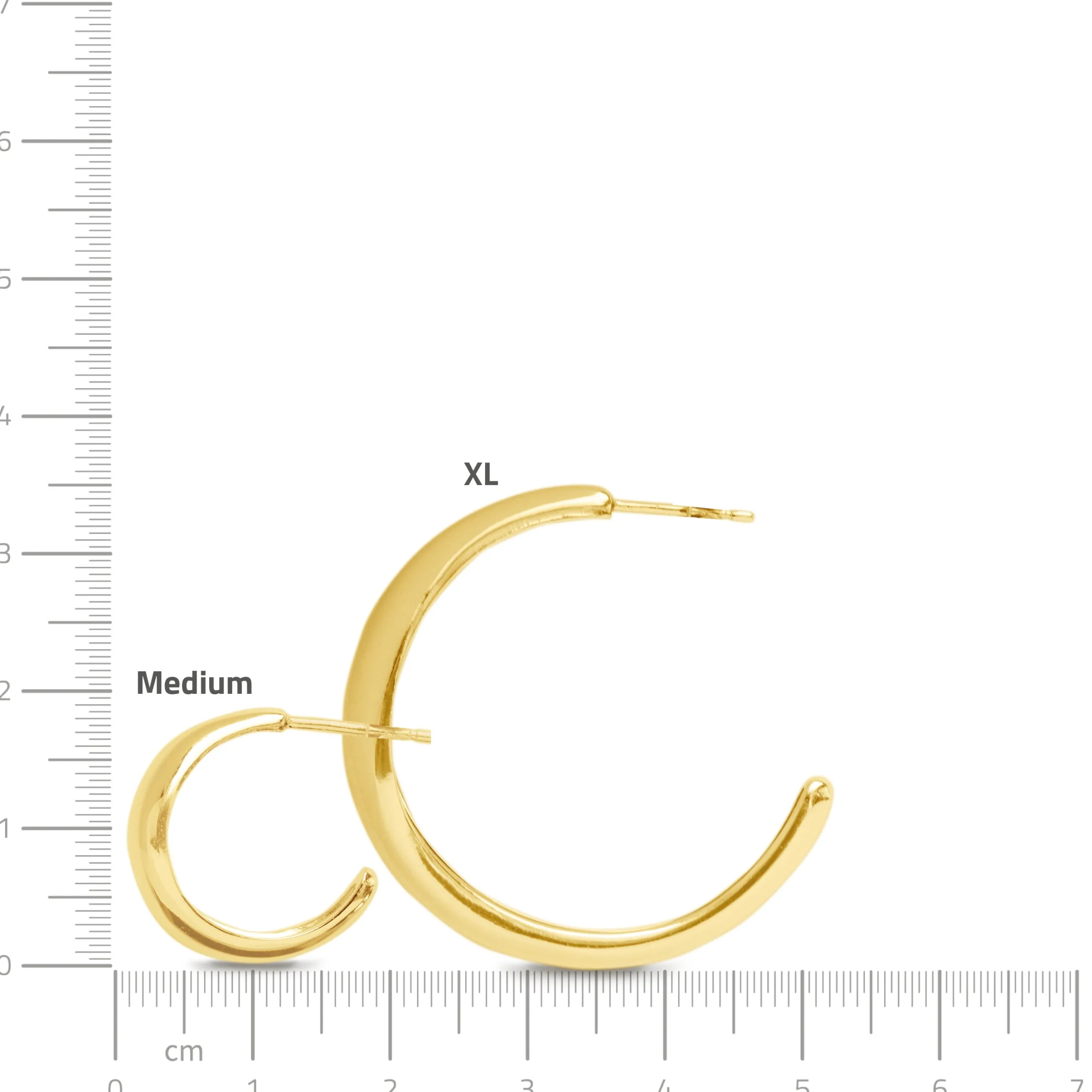 byBiehl® Danmark Ocean Flow Polished Hoops XL Sterling sølv / Polished Fashion