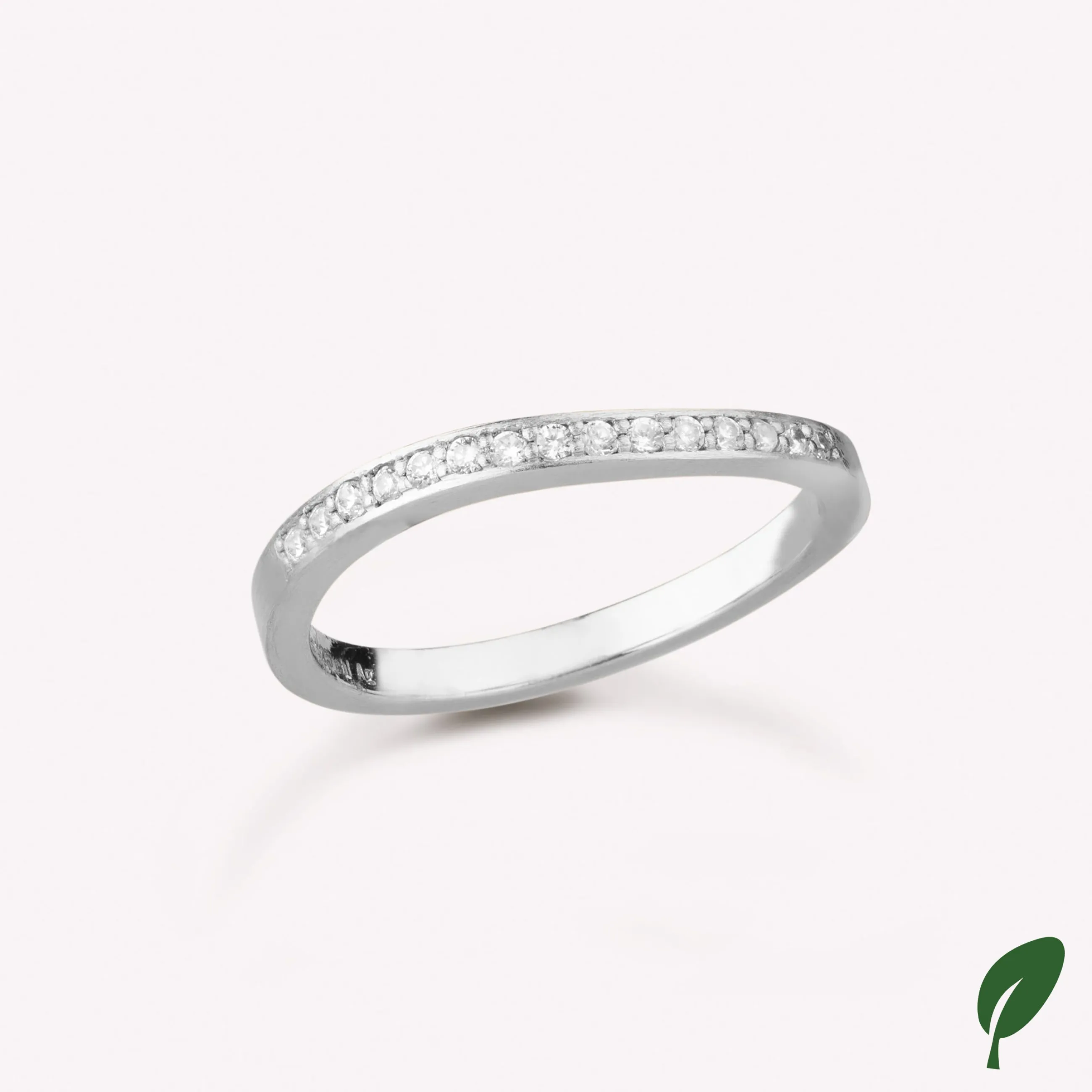 byBiehl® Danmark Ocean Flow Sparkle Band Sterling sølv Hot