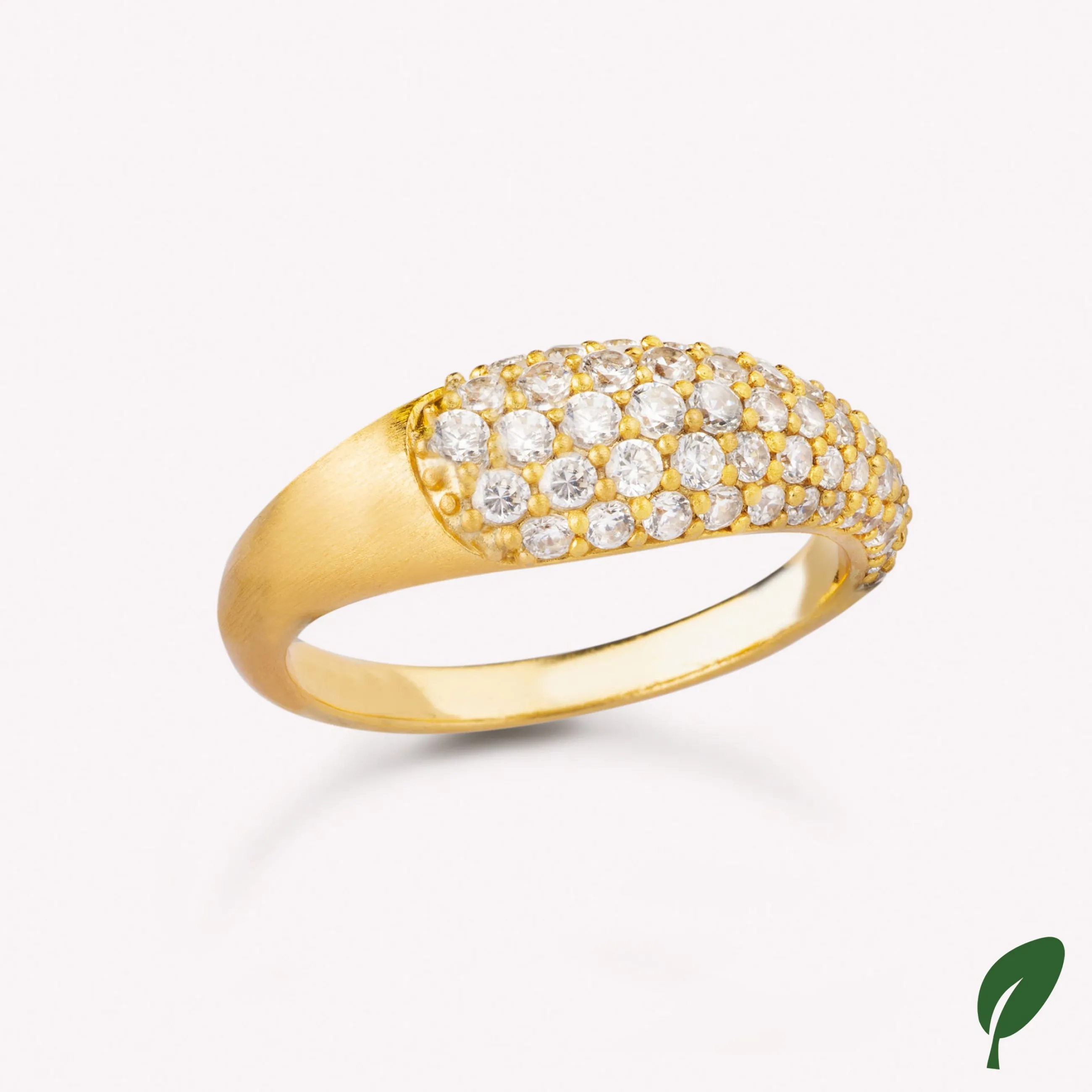byBiehl® Danmark Ocean Flow Sparkle ring 14K forgyldt sølv / Zirkonia Online