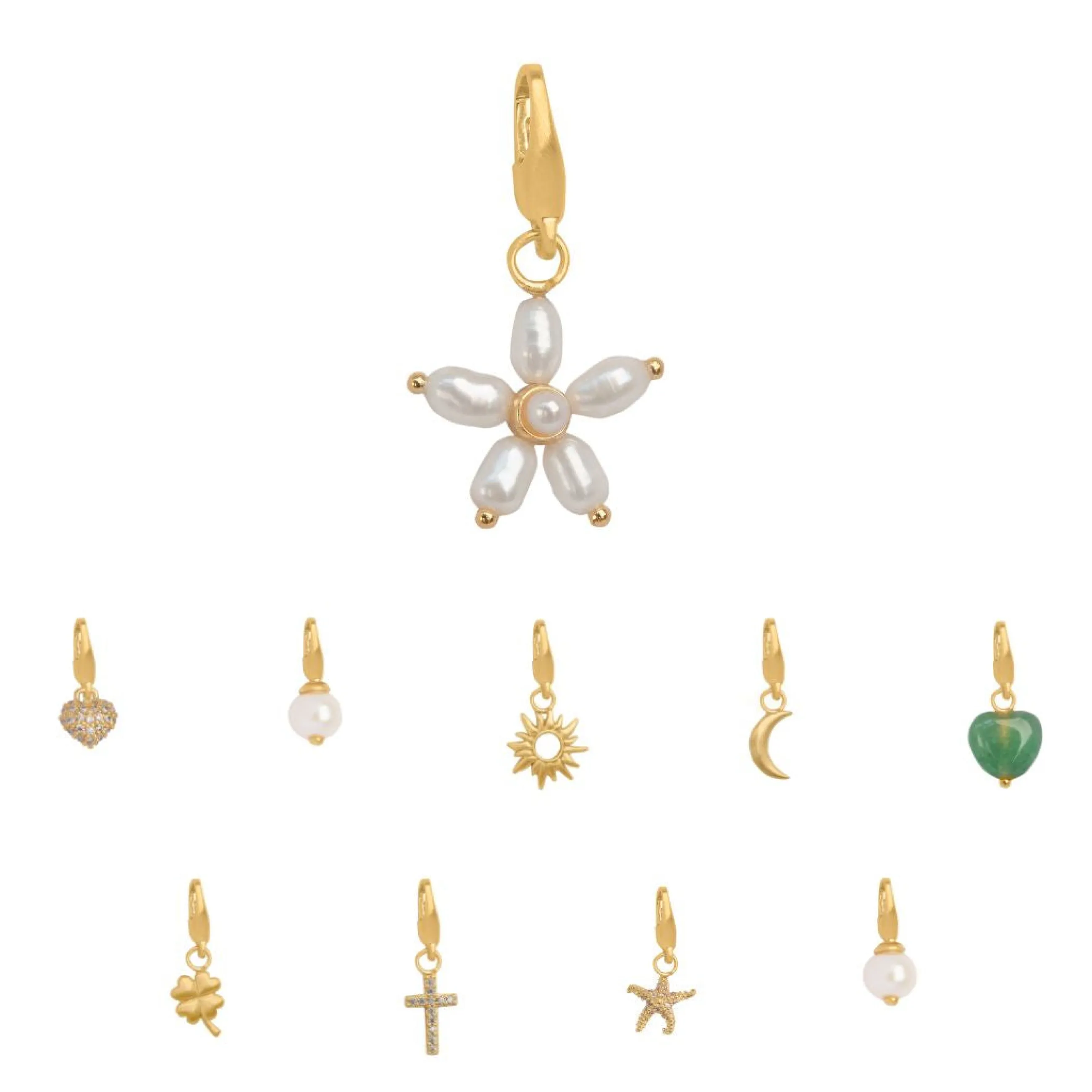 pearl_signature_charm_4-1.webp byBiehl® Danmark Pearl Signature Charm 14k guldbelagt Hot