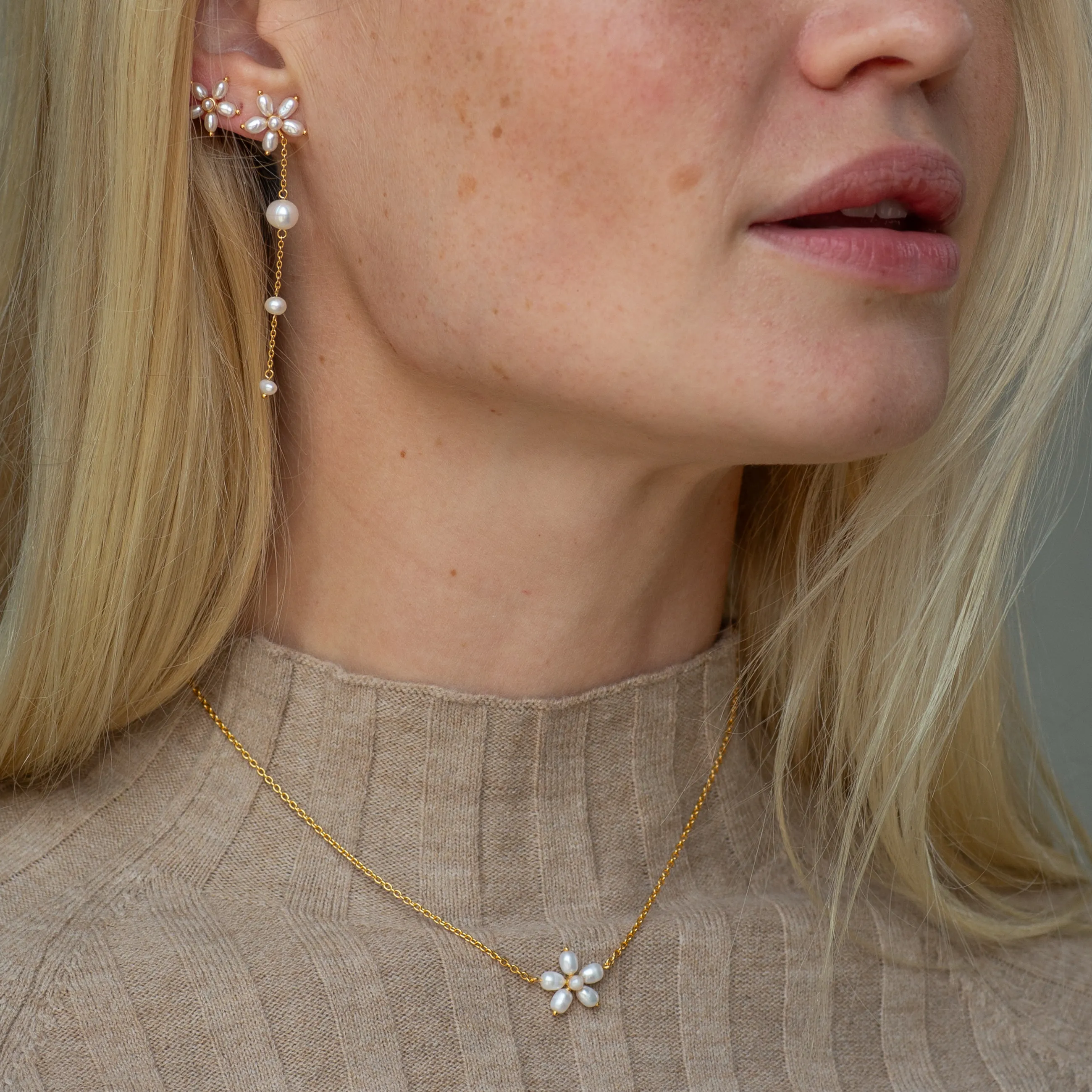 byBiehl® Danmark Pearl Signature halskæde 14K forgyldt sølv New