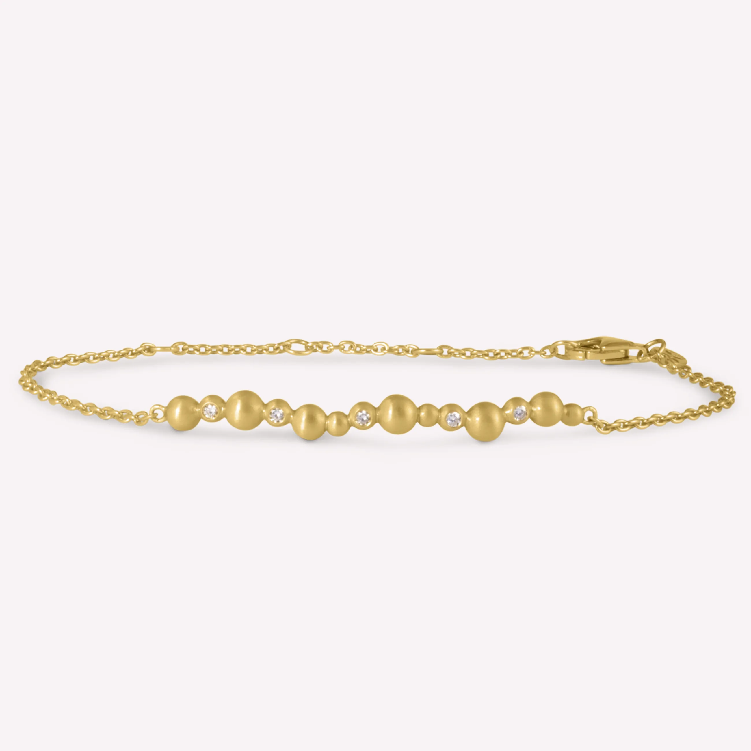 byBiehl® Danmark Pebbles armbånd 14K forgyldt sølv Clearance