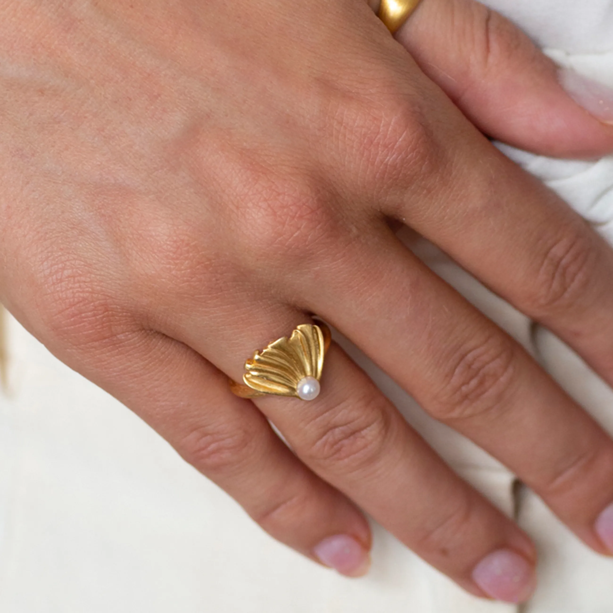 byBiehl® Danmark Poppy ring 14K forgyldt sølv Flash Sale