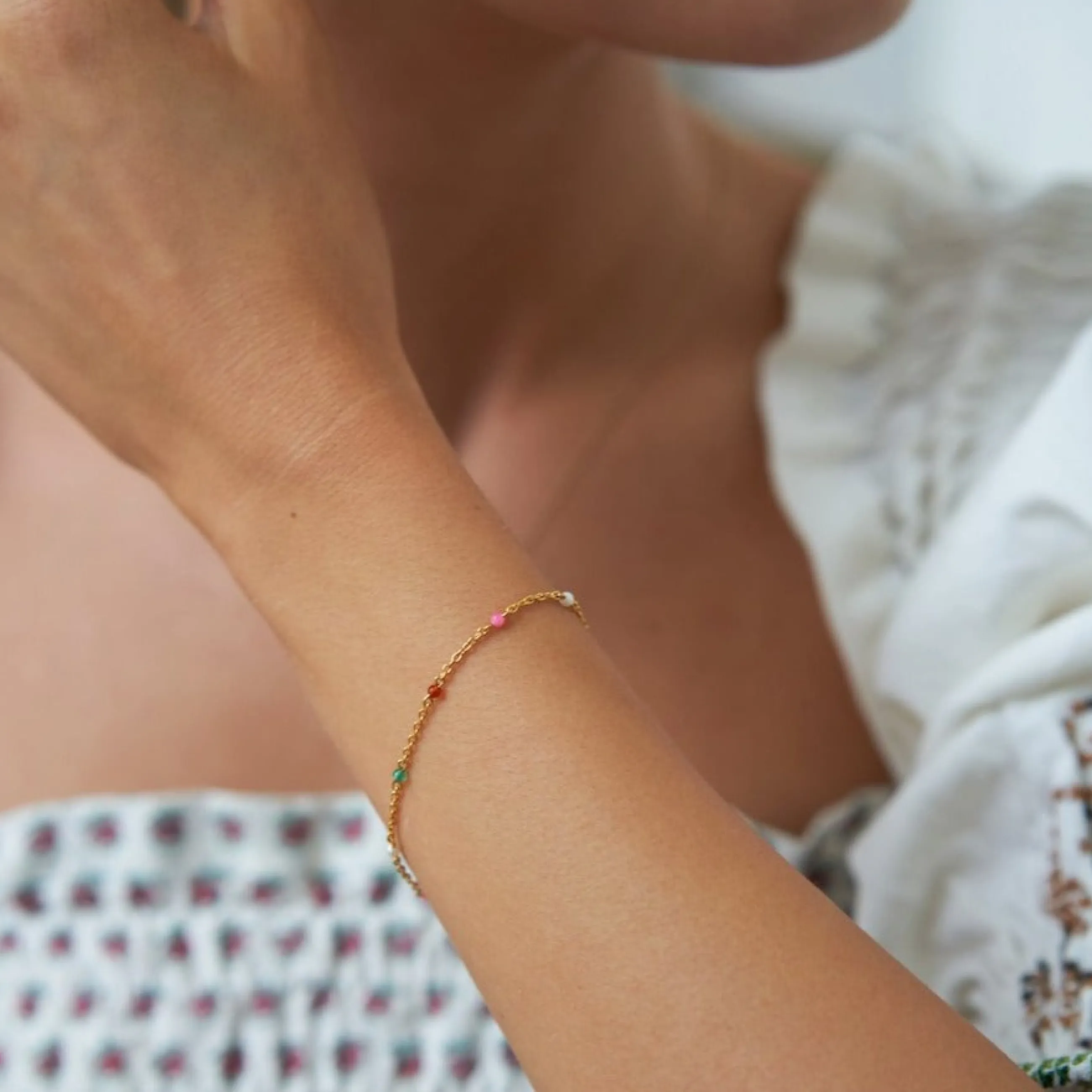 byBiehl® Danmark Scarlett Colors armbånd 14K forgyldt sølv / Colors Cheap