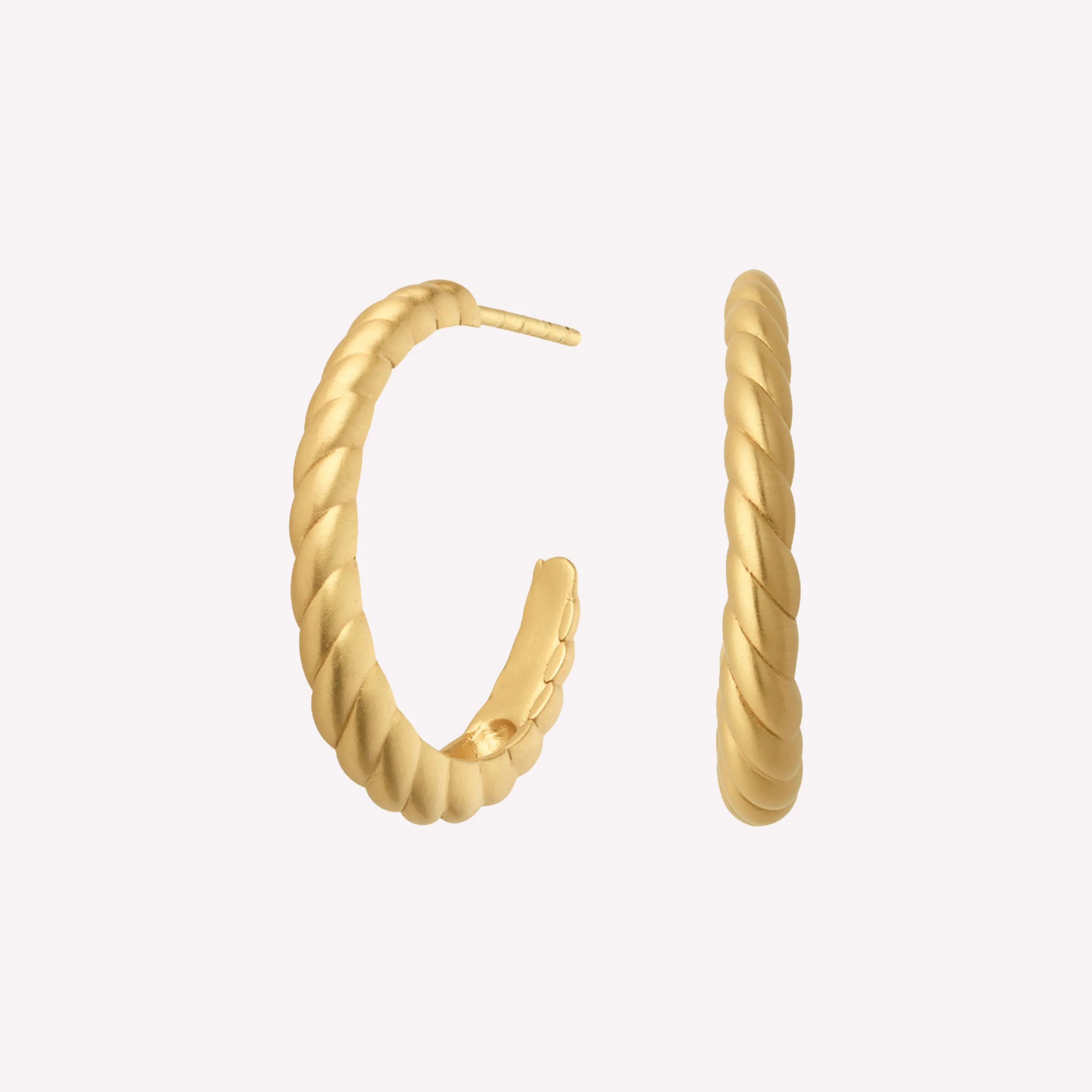 byBiehl® Danmark Seashell Hoops Large 14K forgyldt sølv Sale