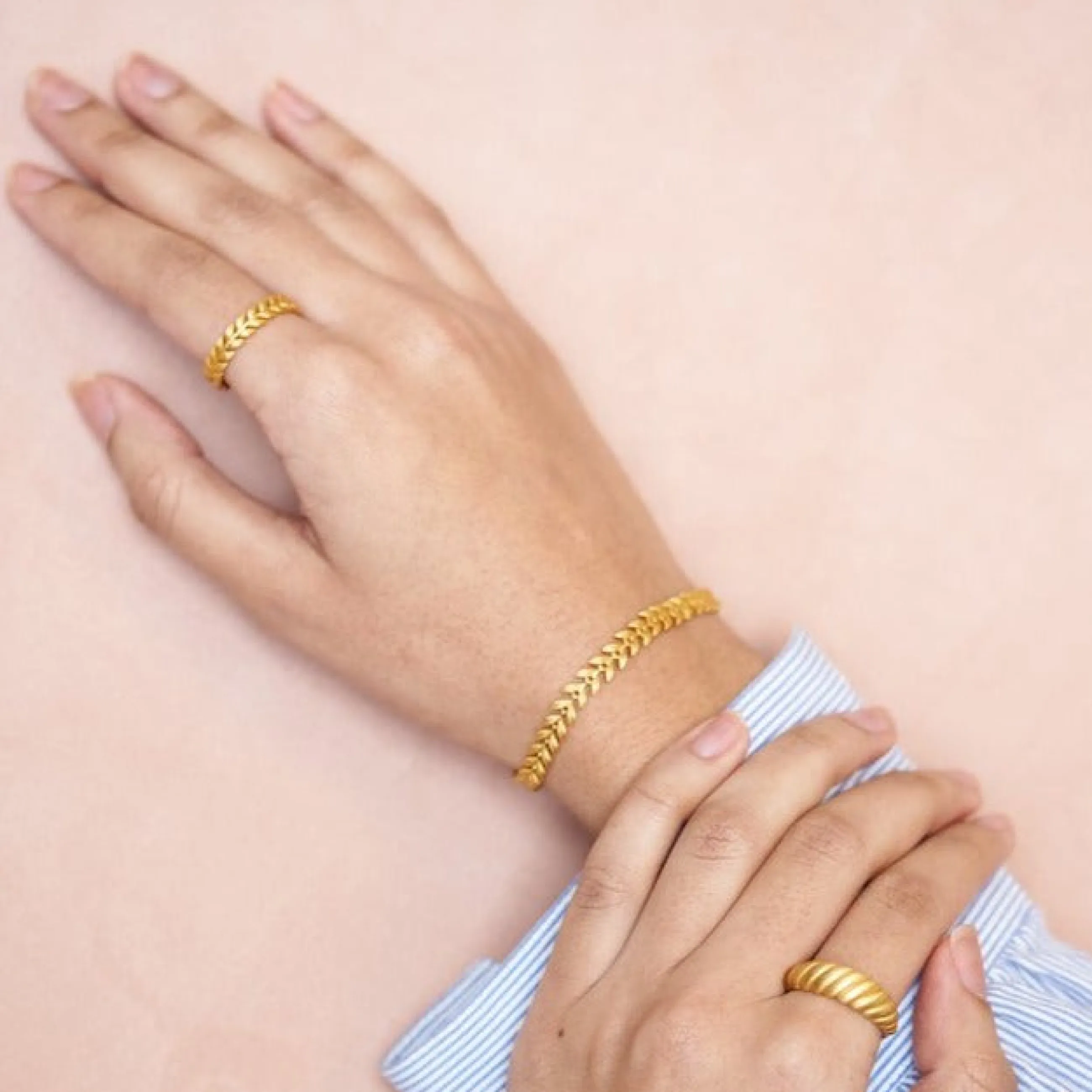 byBiehl® Danmark Season armbånd 14K forgyldt sølv Cheap