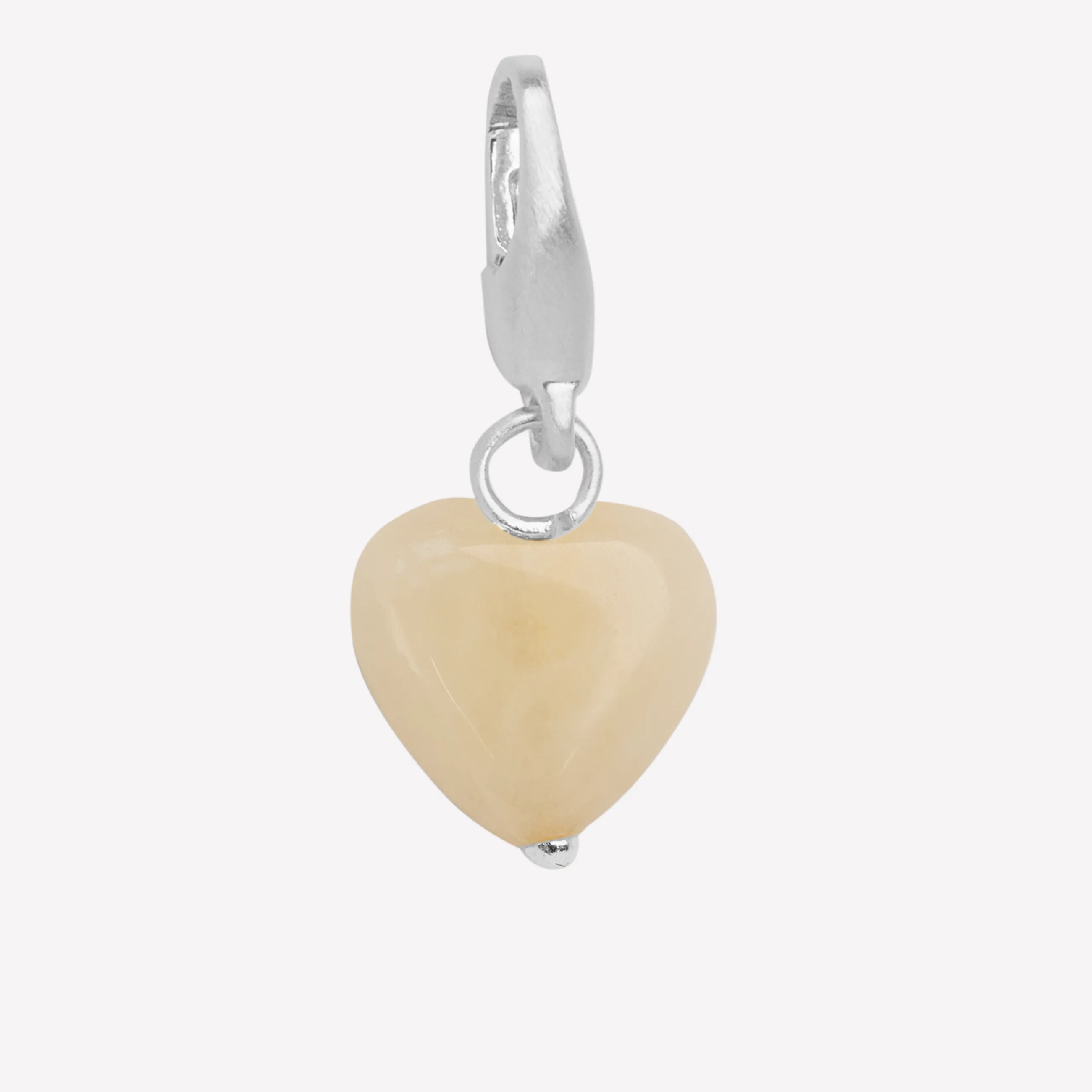 byBiehl® Danmark Soft Heart Charm Cream Sterling sølv Cheap