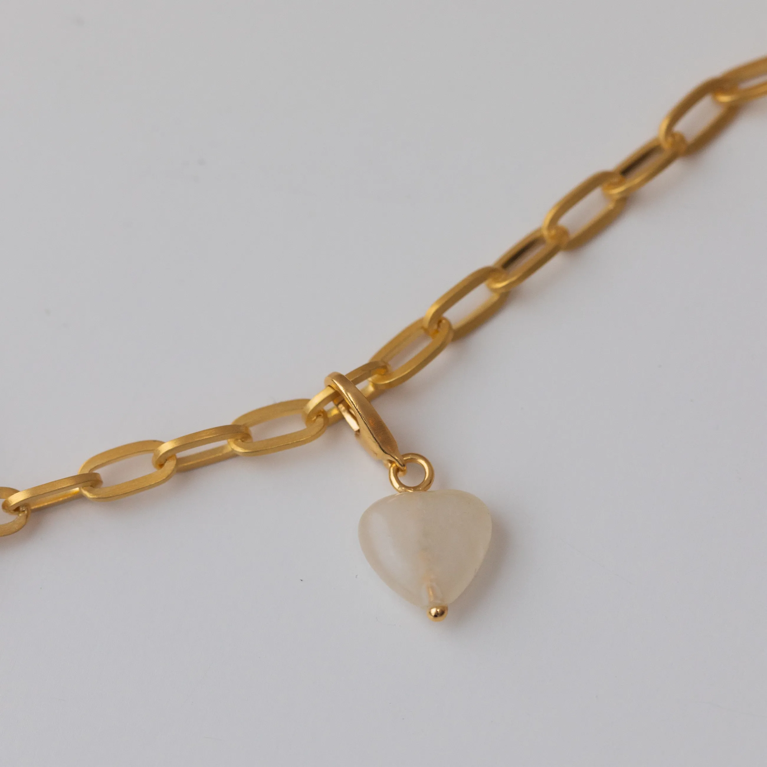 byBiehl® Danmark Soft Heart Charm Cream 14k guldbelagt Best