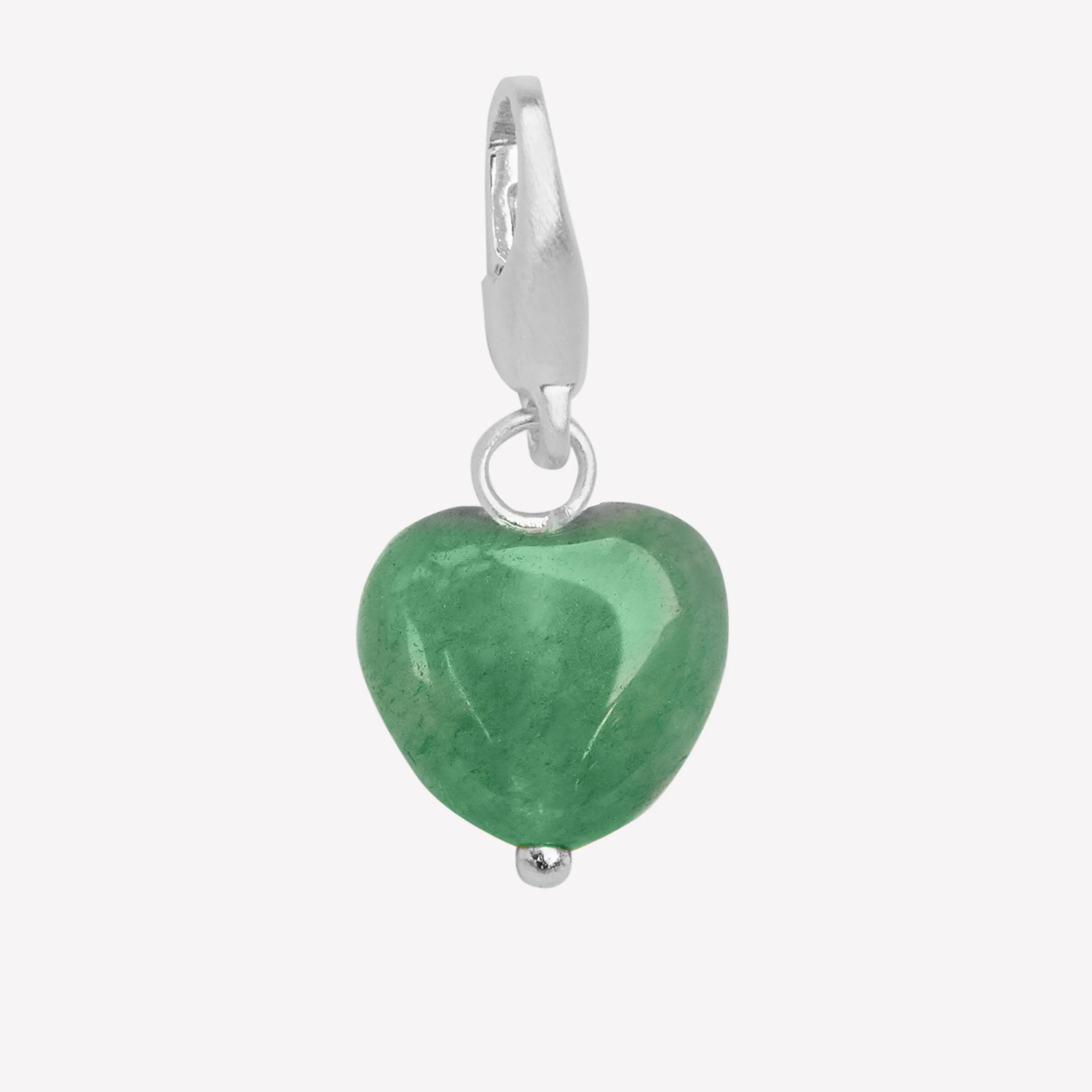 byBiehl® Danmark Soft Heart Charm Green Sterling sølv Cheap