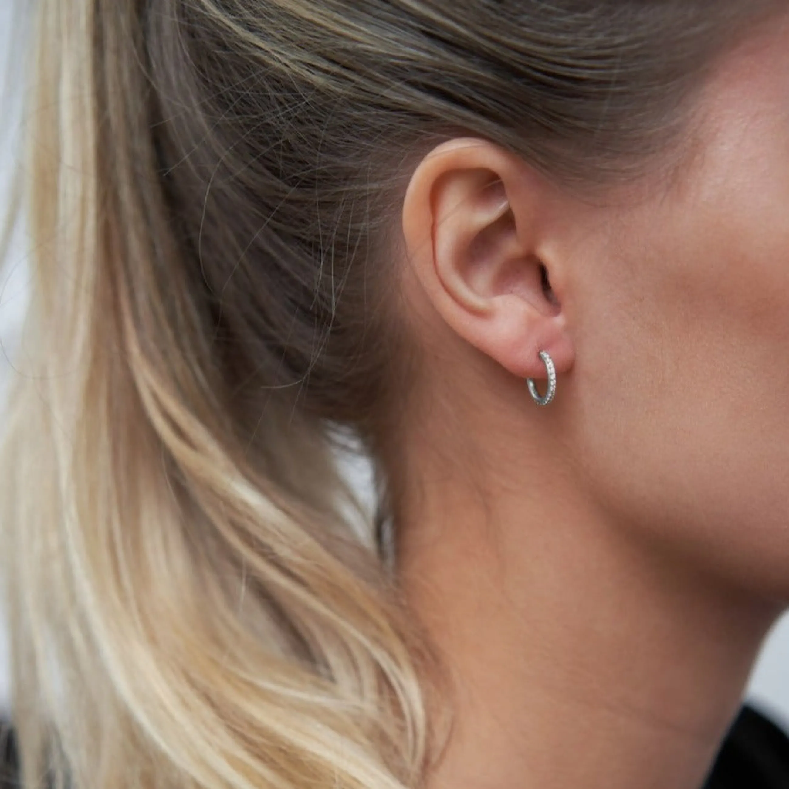 byBiehl® Danmark Sparkle Hoops Miniature Sterling sølv Best