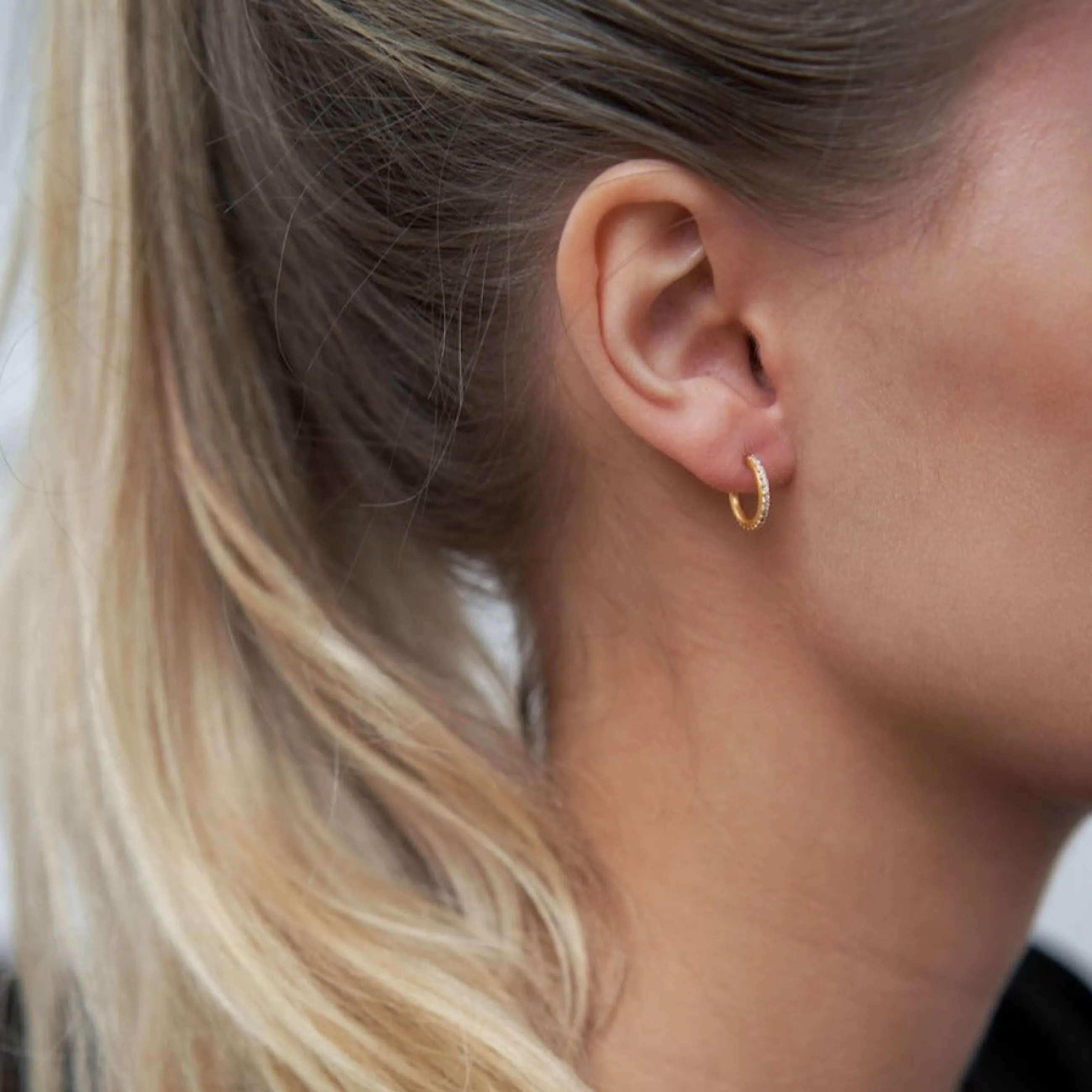 byBiehl® Danmark Sparkle Hoops Miniature 14K forgyldt sølv Shop