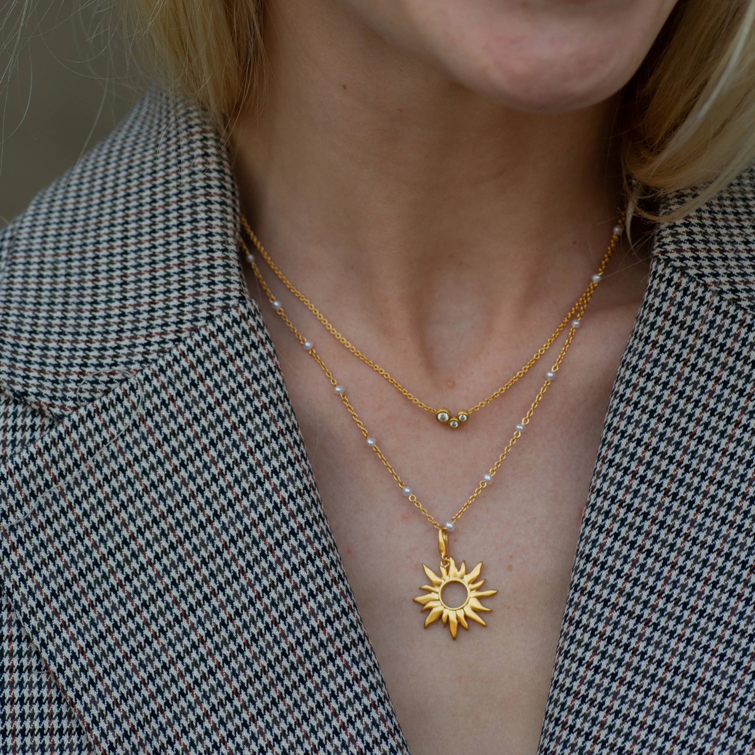 byBiehl® Danmark Stardust halskæde 14K forgyldt sølv Fashion