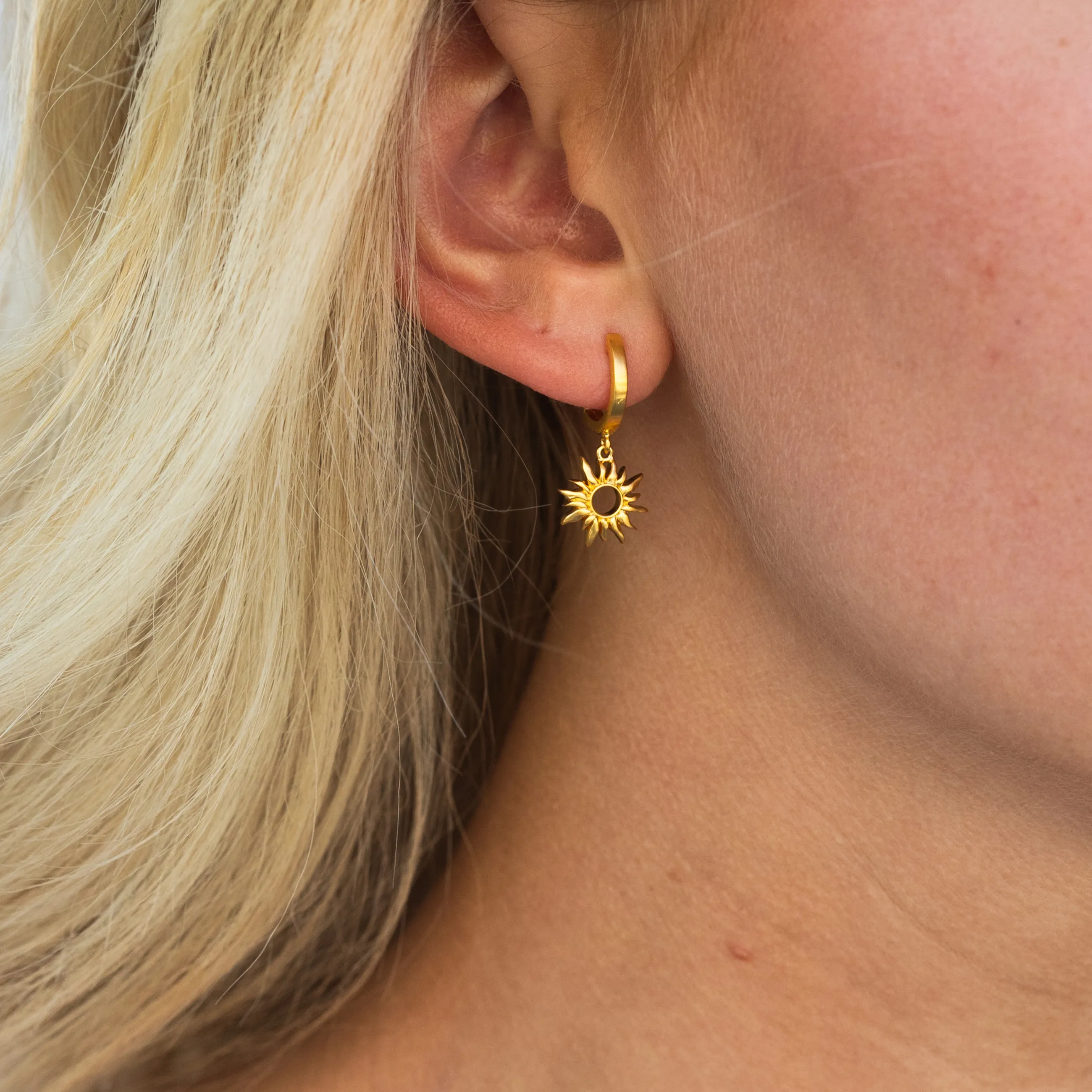 byBiehl® Danmark Sun Wild Hoops 14K Guldbelagt Cheap