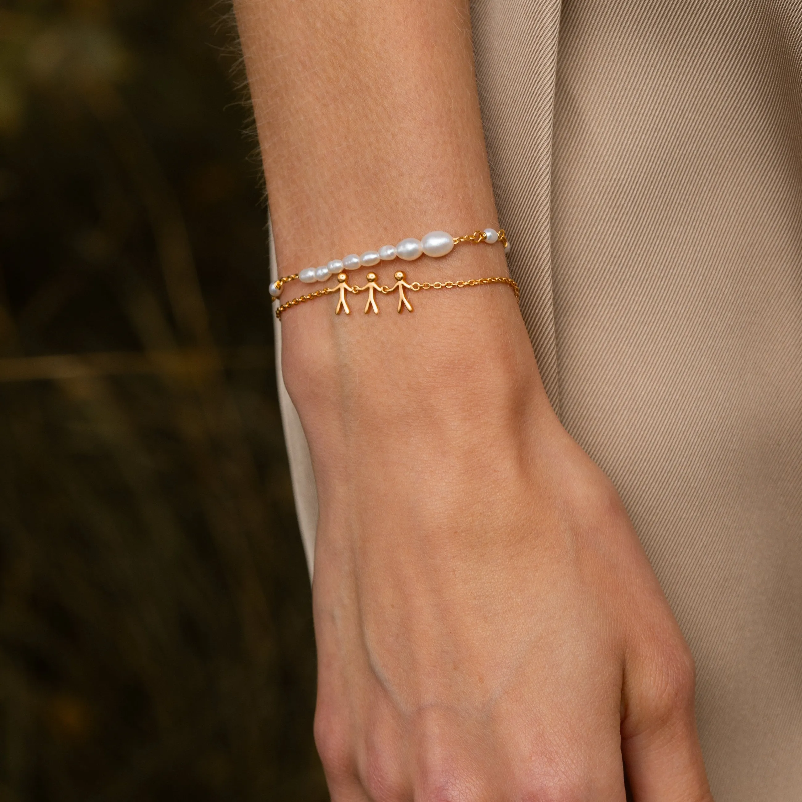 byBiehl® Danmark Together Family 3 armbånd 14K forgyldt sølv Cheap