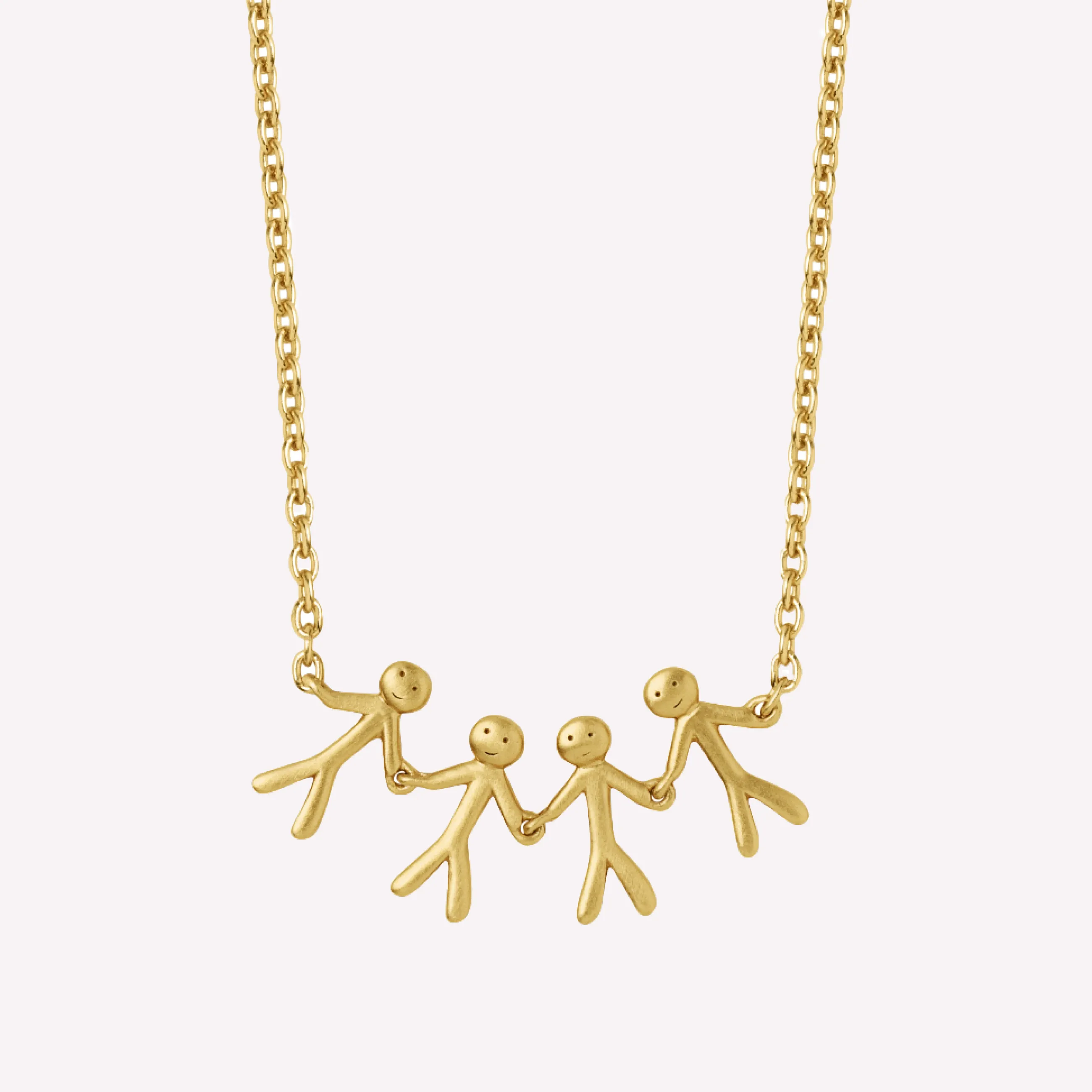 byBiehl® Danmark Together Family 4 halskæde 14K forgyldt sølv Best Sale
