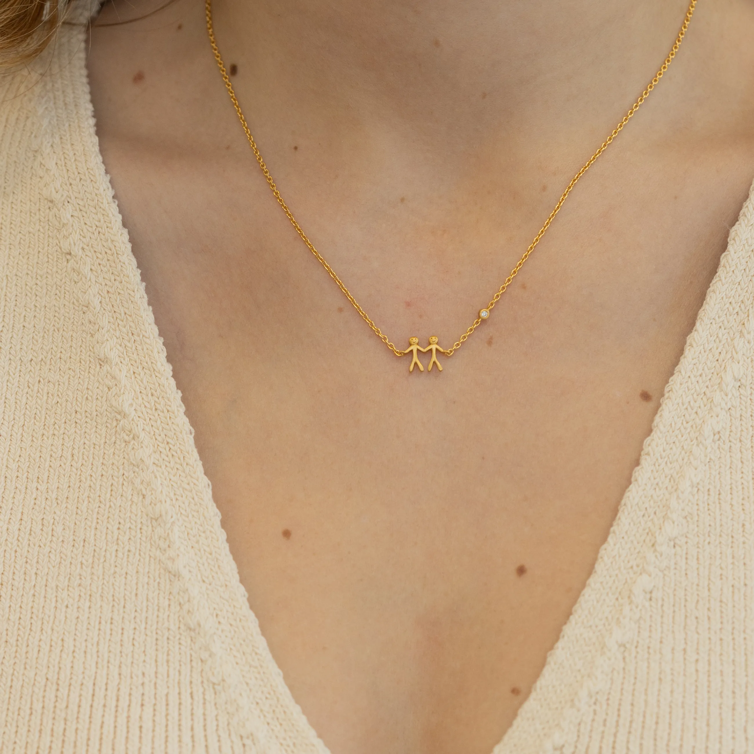 byBiehl® Danmark Together My Love halskæde 14K forgyldt sølv Shop