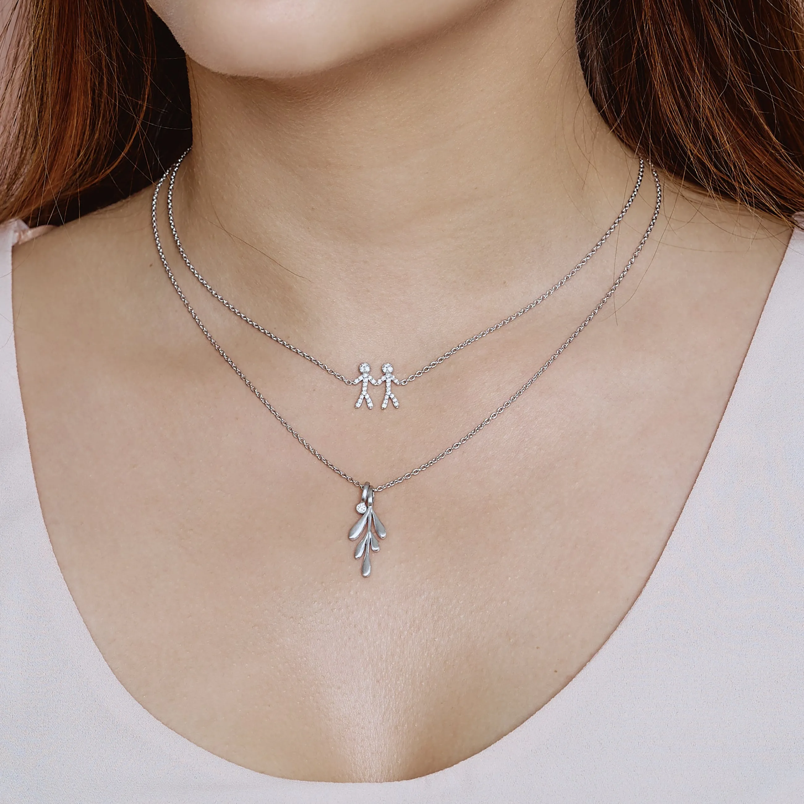 byBiehl® Danmark Together You & Me halskæde Sterling sølv New