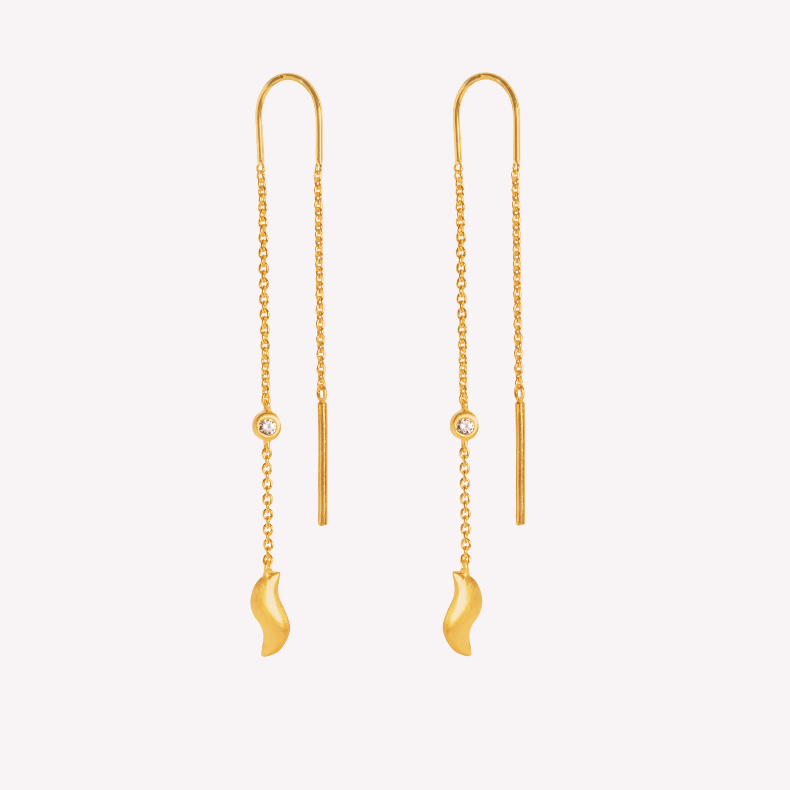 byBiehl® Danmark Wave Dangling 14K forgyldt sølv Cheap