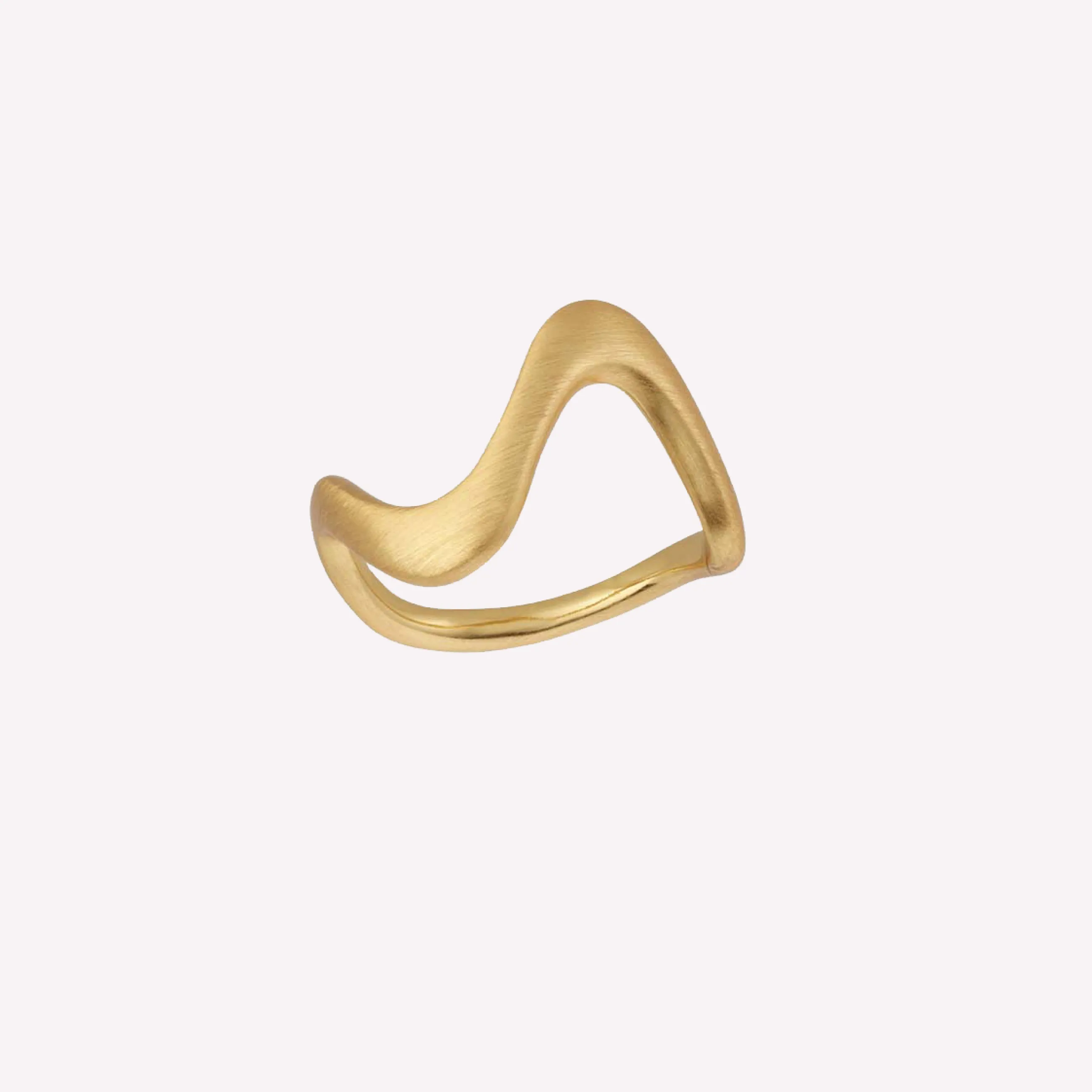 byBiehl® Danmark Wave Large ring 14K forgyldt sølv Sale